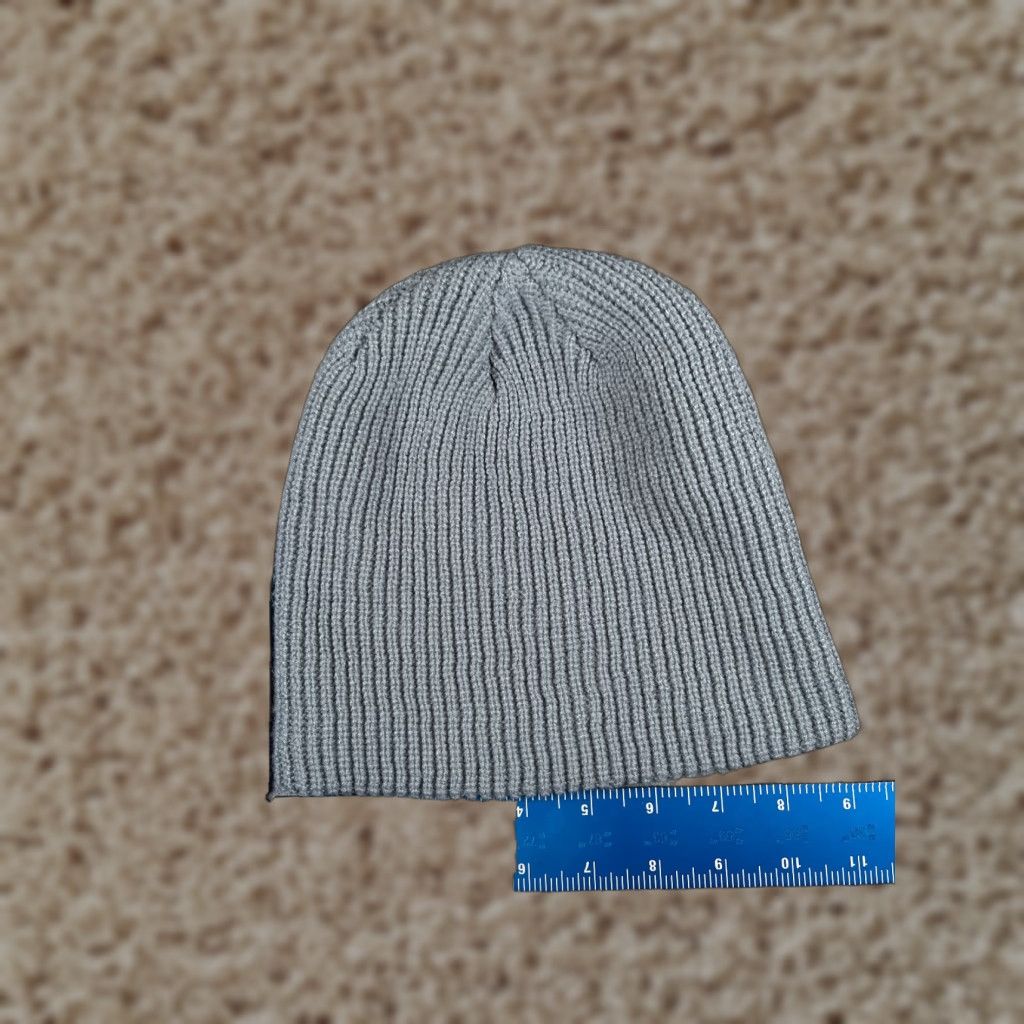 Vintage Beanie Toque Adult One Size Blue Double Knit 100% Acrylic Winter Snow Ski Size ONE SIZE - 1 Thumbnail