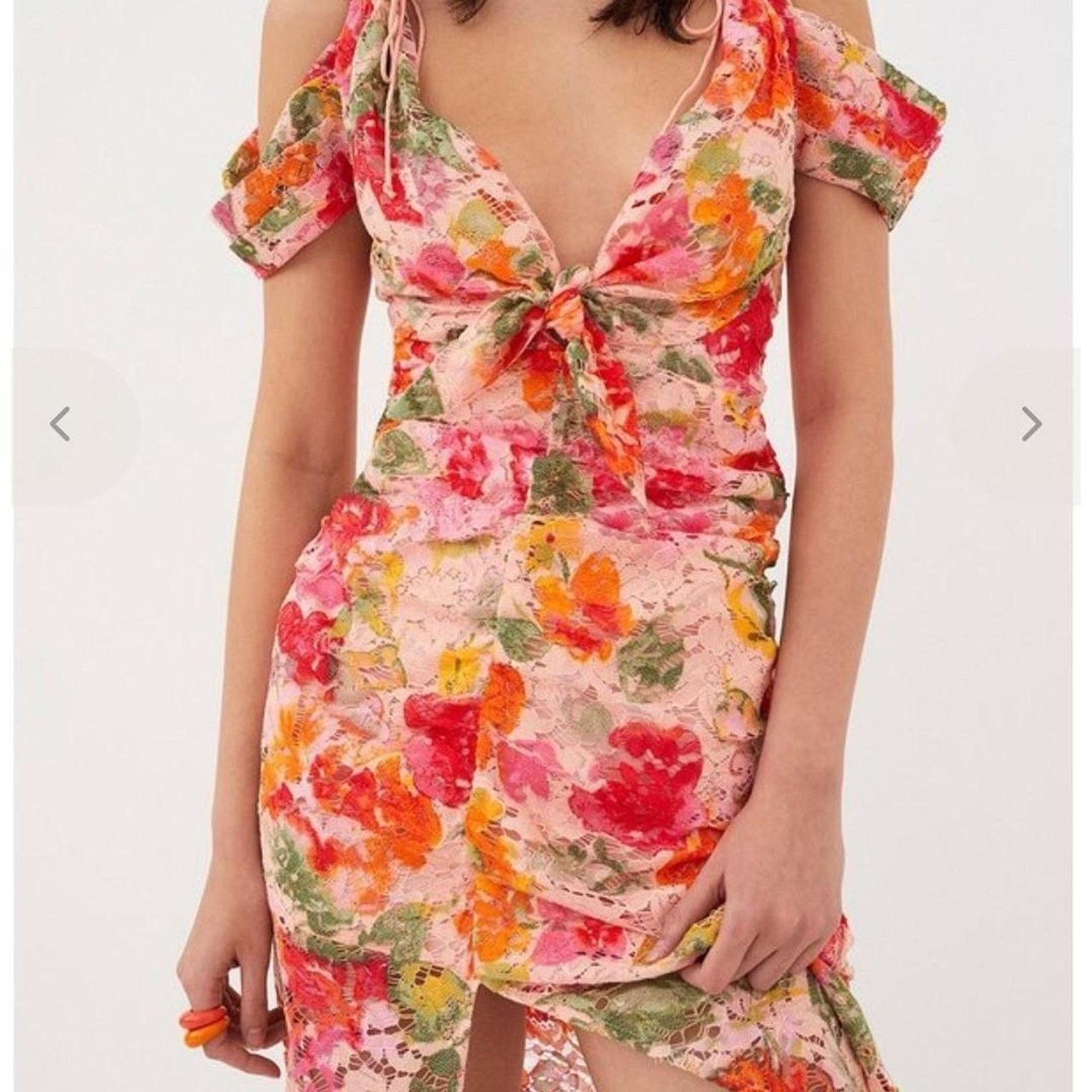 For Love & Lemons For Love & Lemons Beth Midi Dress in Size XS Size XS / US 0-2 / IT 36-38 - 4 Thumbnail