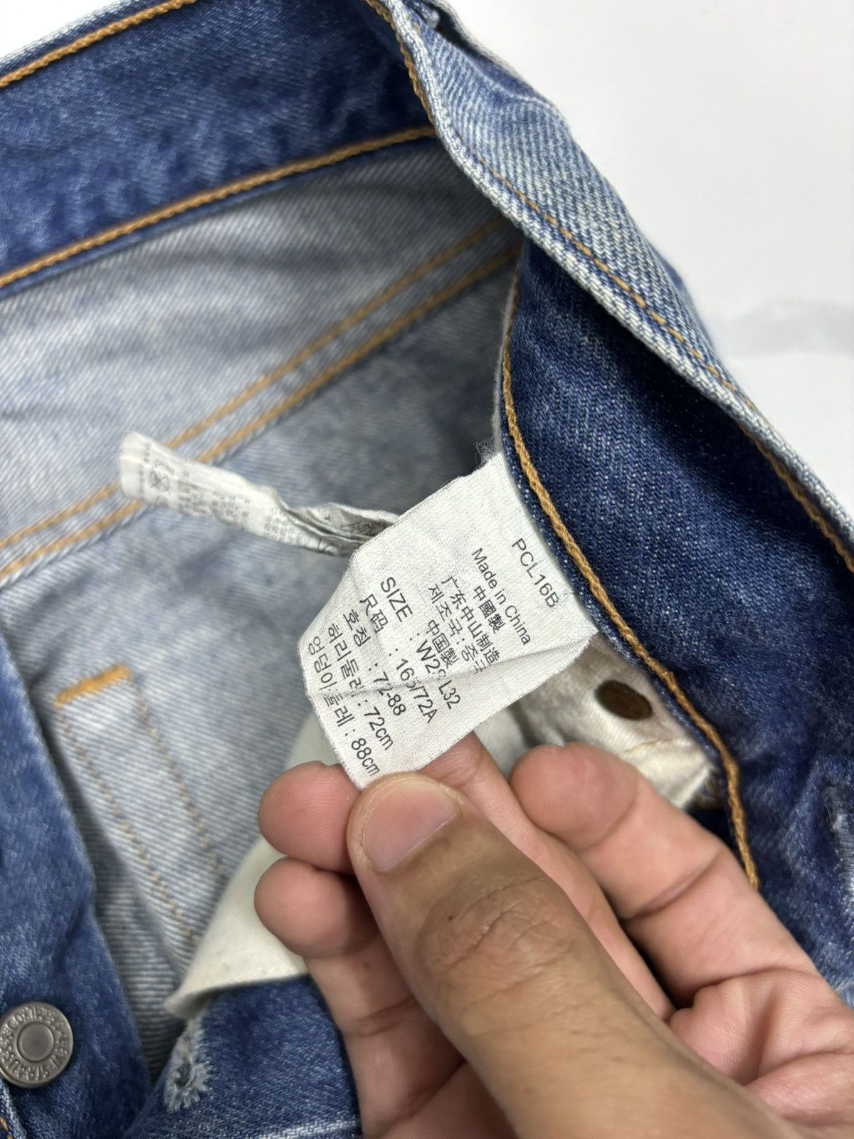 Japanese Brand × Levi's × Vintage VINTAGE LEVIS 501 BUTTON FLY STRAIGHT LEG DENIM JEANS Size US 28 / EU 44 - 13 Thumbnail