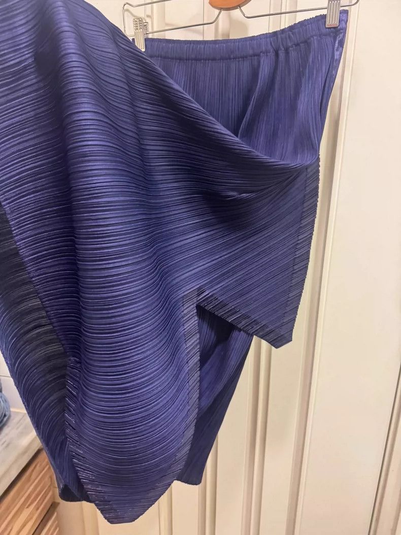 Issey Miyake Issey Miyake size:4 Blue double-layered skirt Size 42" / US 20 - 6 Thumbnail
