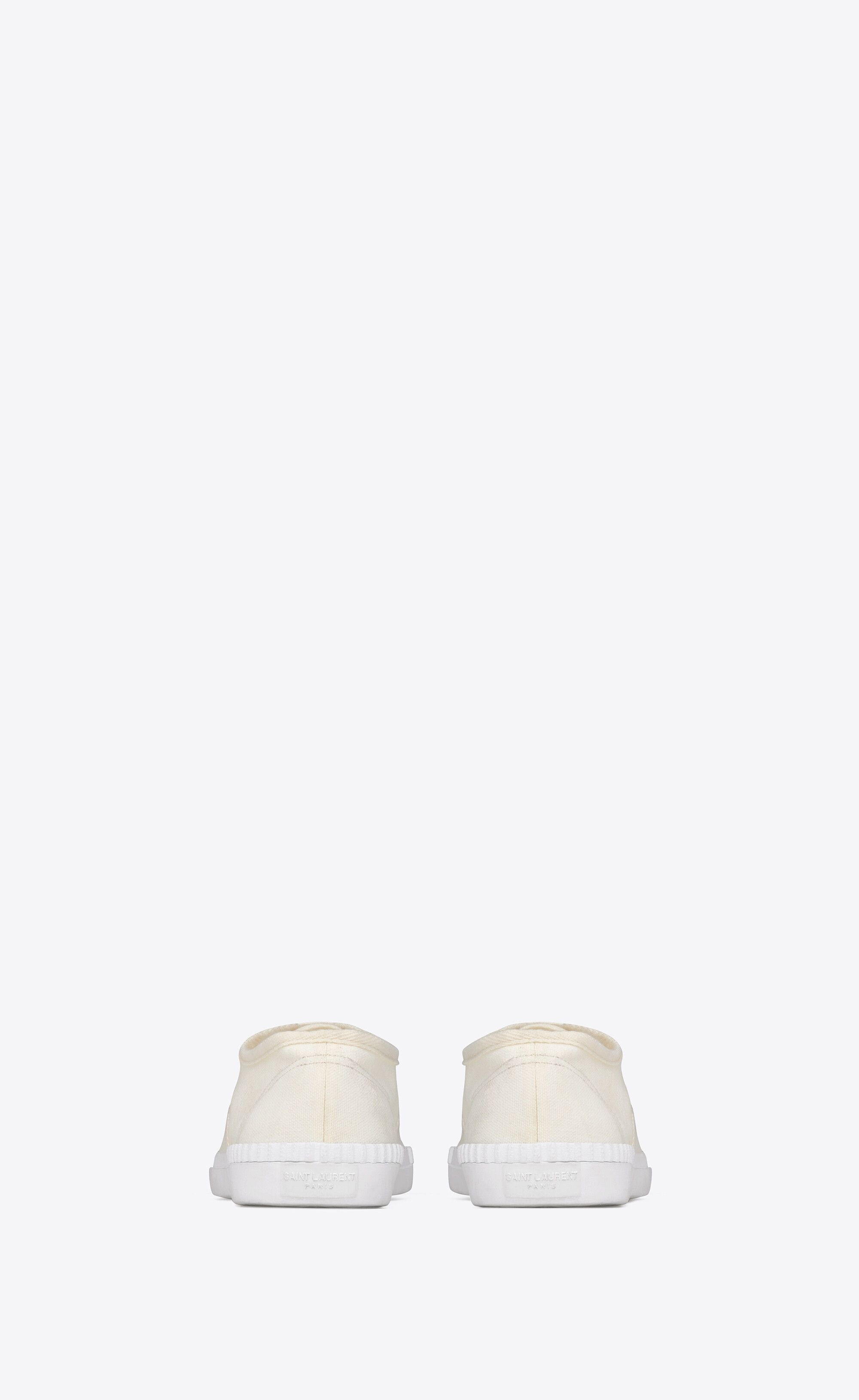 Saint Laurent Paris o1bcso1str1225 Wes Sneakers In Canvas in White Size US 10.5 / EU 43-44 - 4 Thumbnail