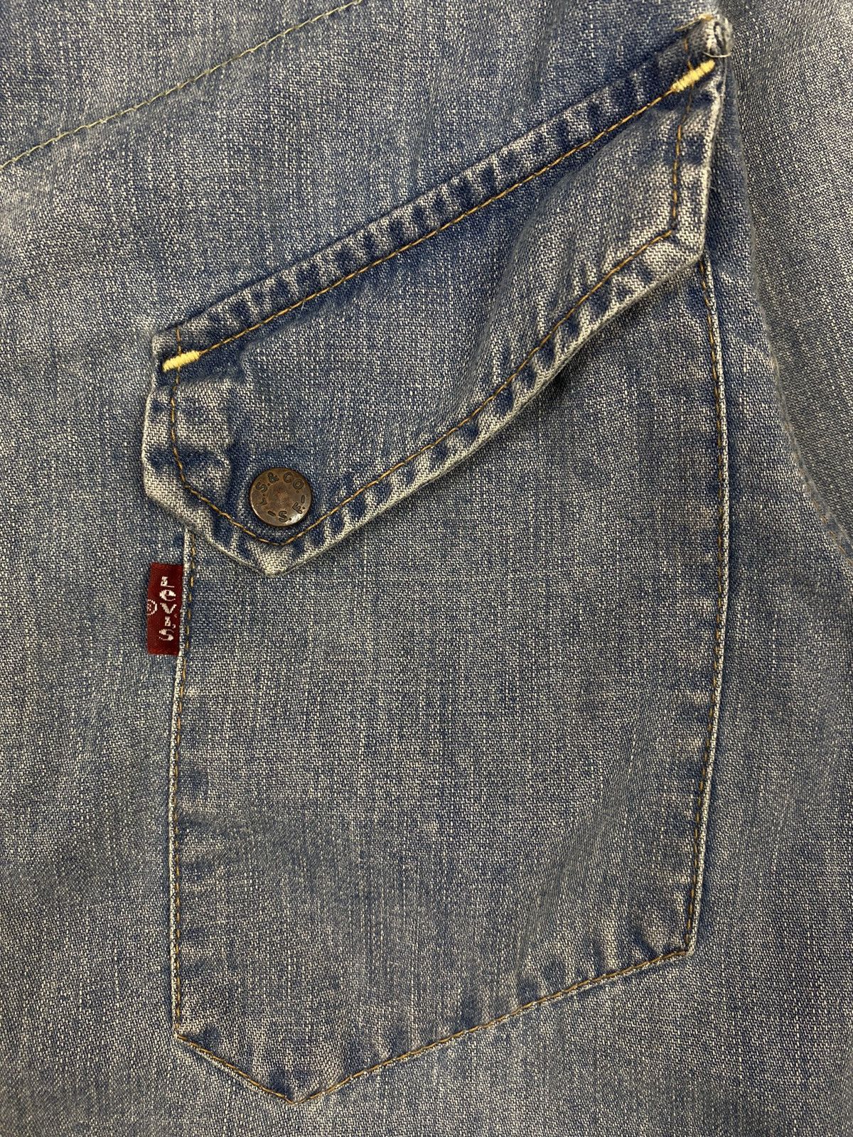Levi's Vintage Levi’s Red Tab Denim Overshot Jacket Avant Garde Size US XS / EU 42 / 0 - 8 Thumbnail