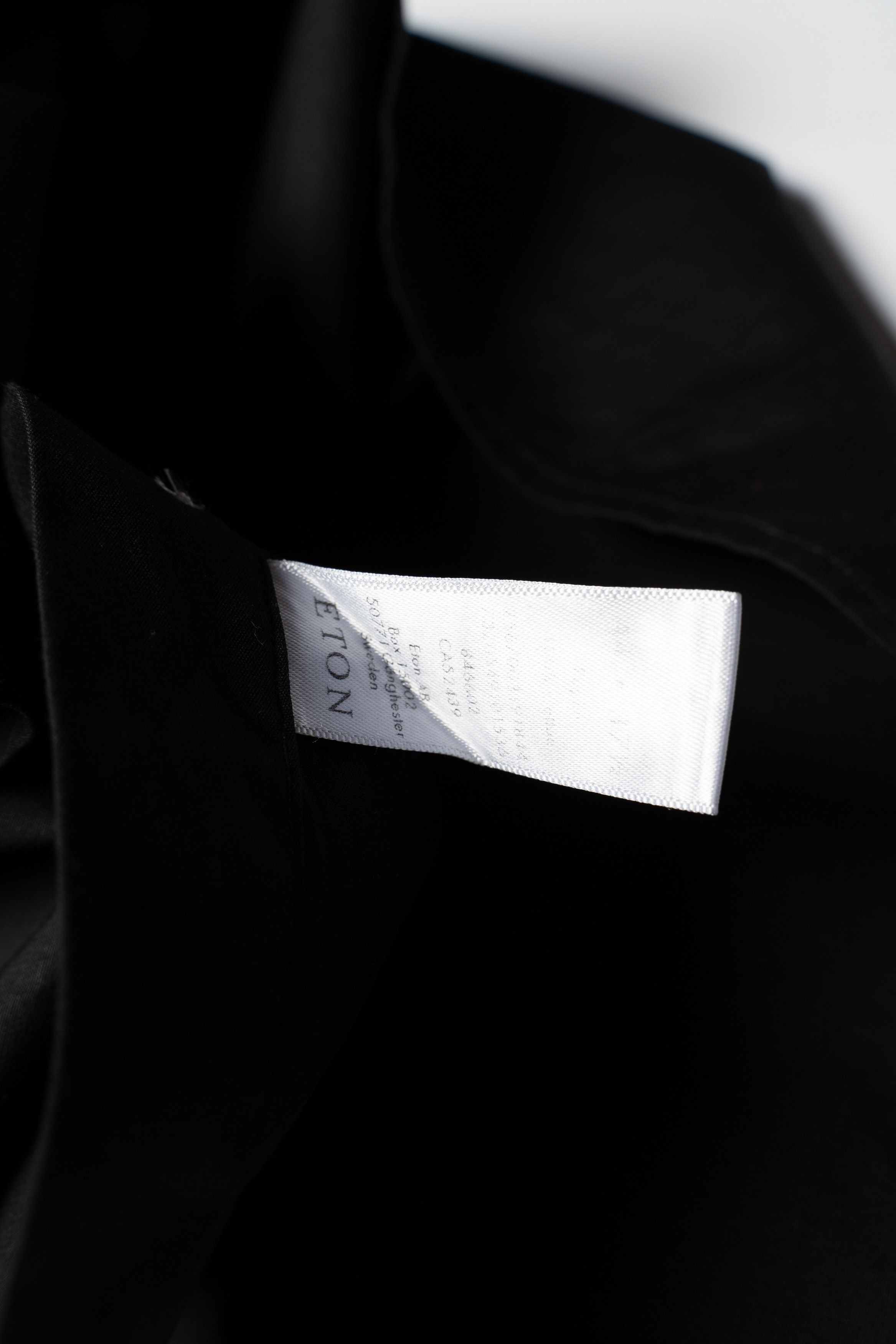 Eton 🔵 ETON Black Cotton Button Up Shirt Size US XL / EU 56 / 4 - 7 Thumbnail