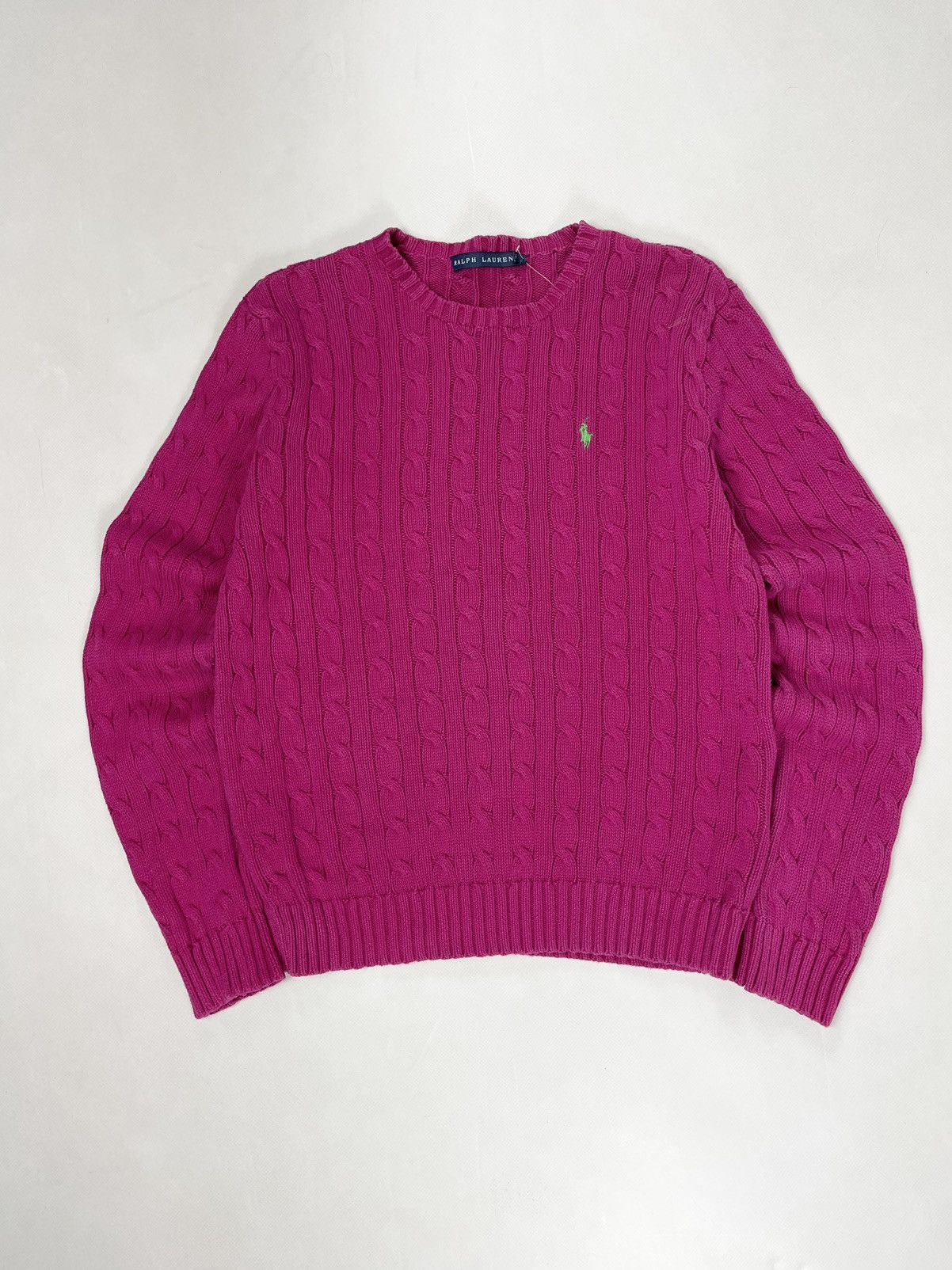 Polo Ralph Lauren Polo by Ralph Lauren ( Size L ) Vintage Pink Knit Sweater Size L / US 10 / IT 46 - 3 Thumbnail