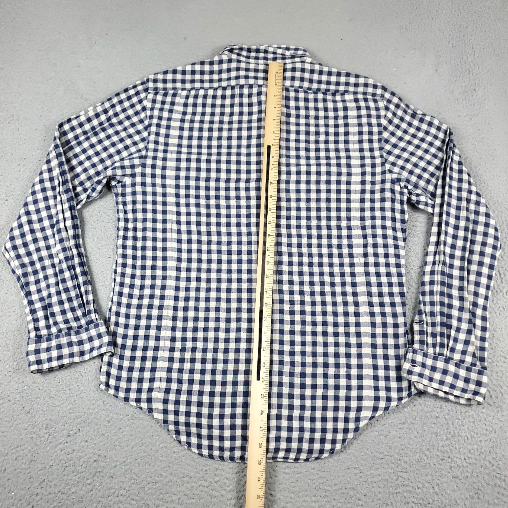 Ralph Lauren Ralph Lauren Shirt Mens Large Blue Check Knit Button Up Long Sleeve Size US L / EU 52-54 / 3 - 3 Thumbnail