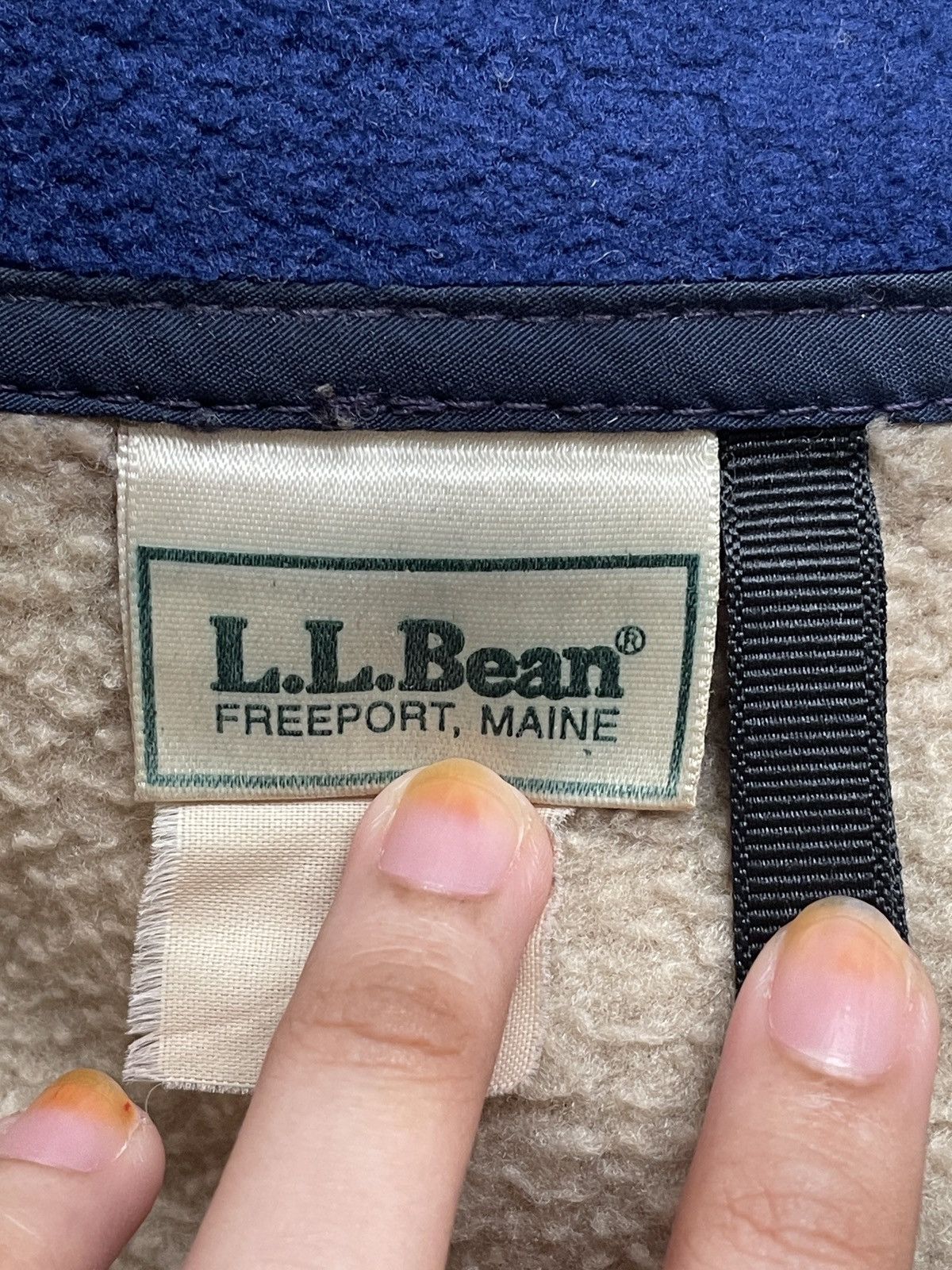 L.L. Bean × Vintage Vintage L.L Bean Deep Pile Sherpa Jacket 1990s Size US M / EU 48-50 / 2 - 10 Thumbnail