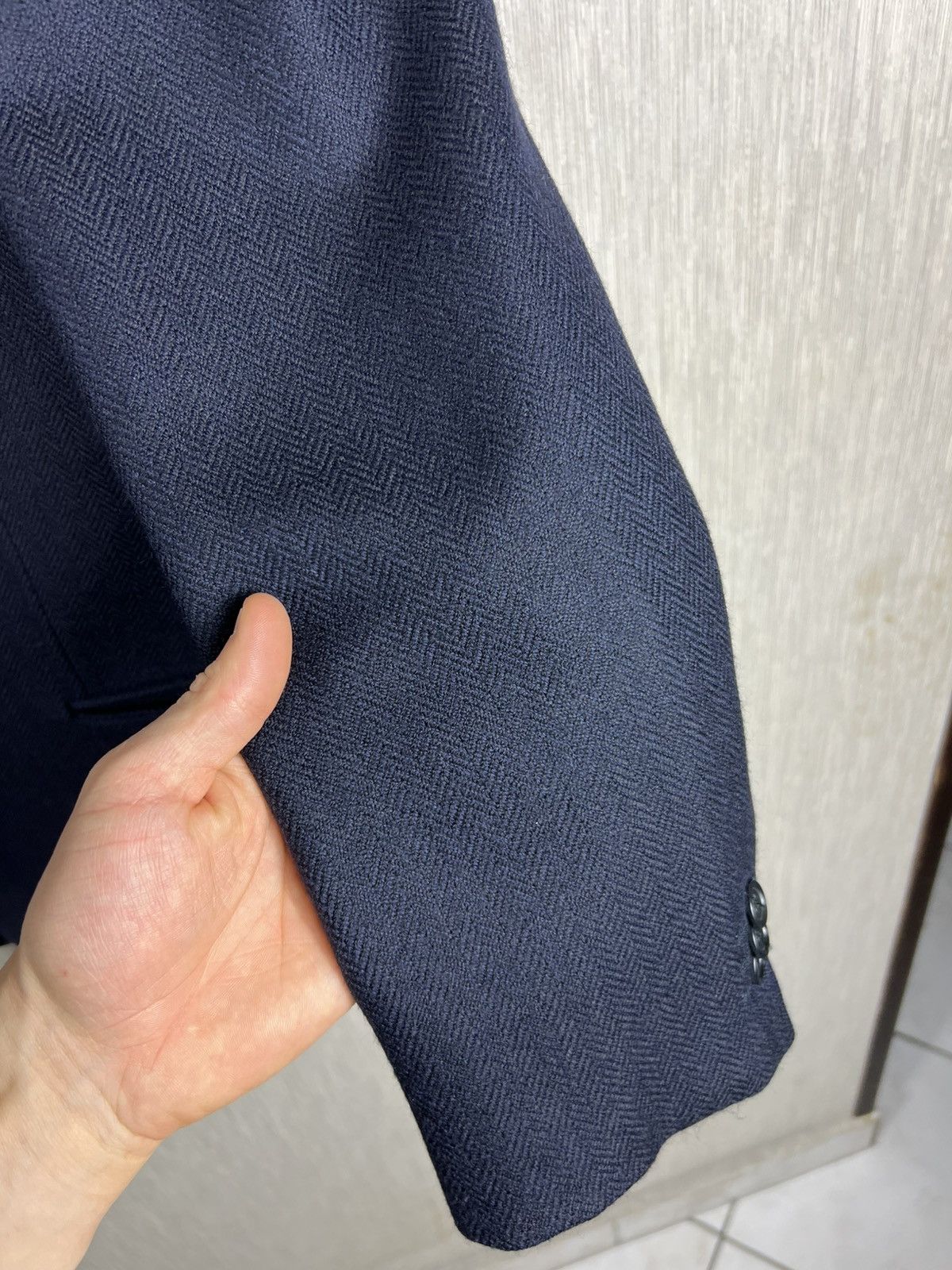 Armani Collezioni Giorgio Armani Collezioni wool herringbone blazer jacket Size US M / EU 48-50 / 2 - 7 Thumbnail