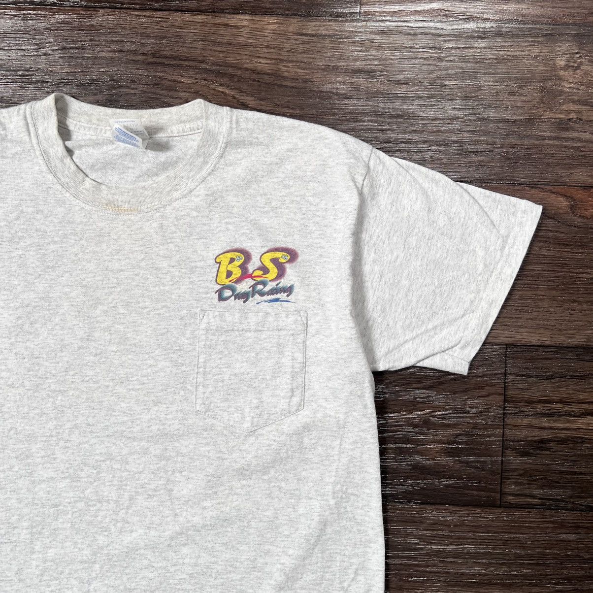 Gilded Age Vintage 2000s B.S Drag racing grime tshirt Size US L / EU 52-54 / 3 - 4 Thumbnail