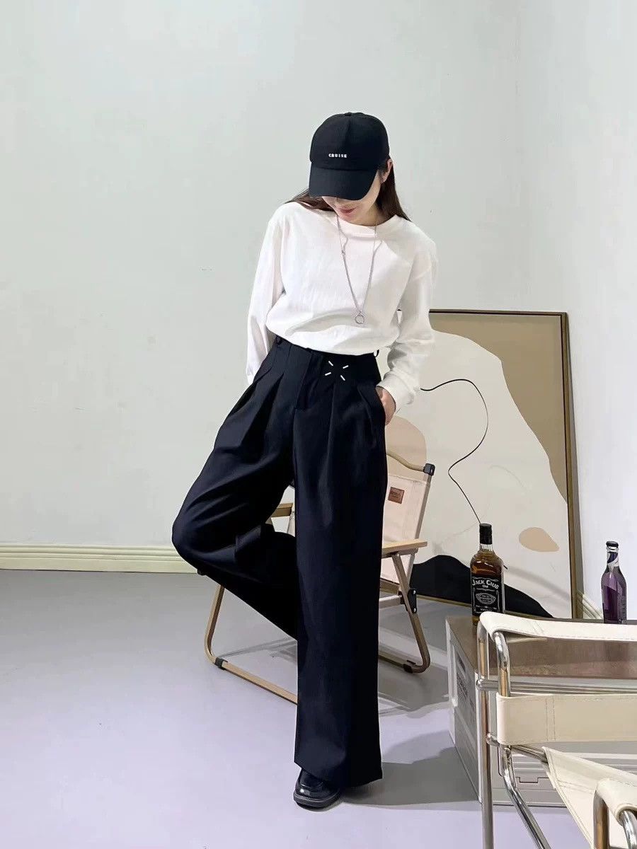 Designer × Japanese Brand Japanese black trousers Size 28" / US 6 / IT 42 - 6 Thumbnail