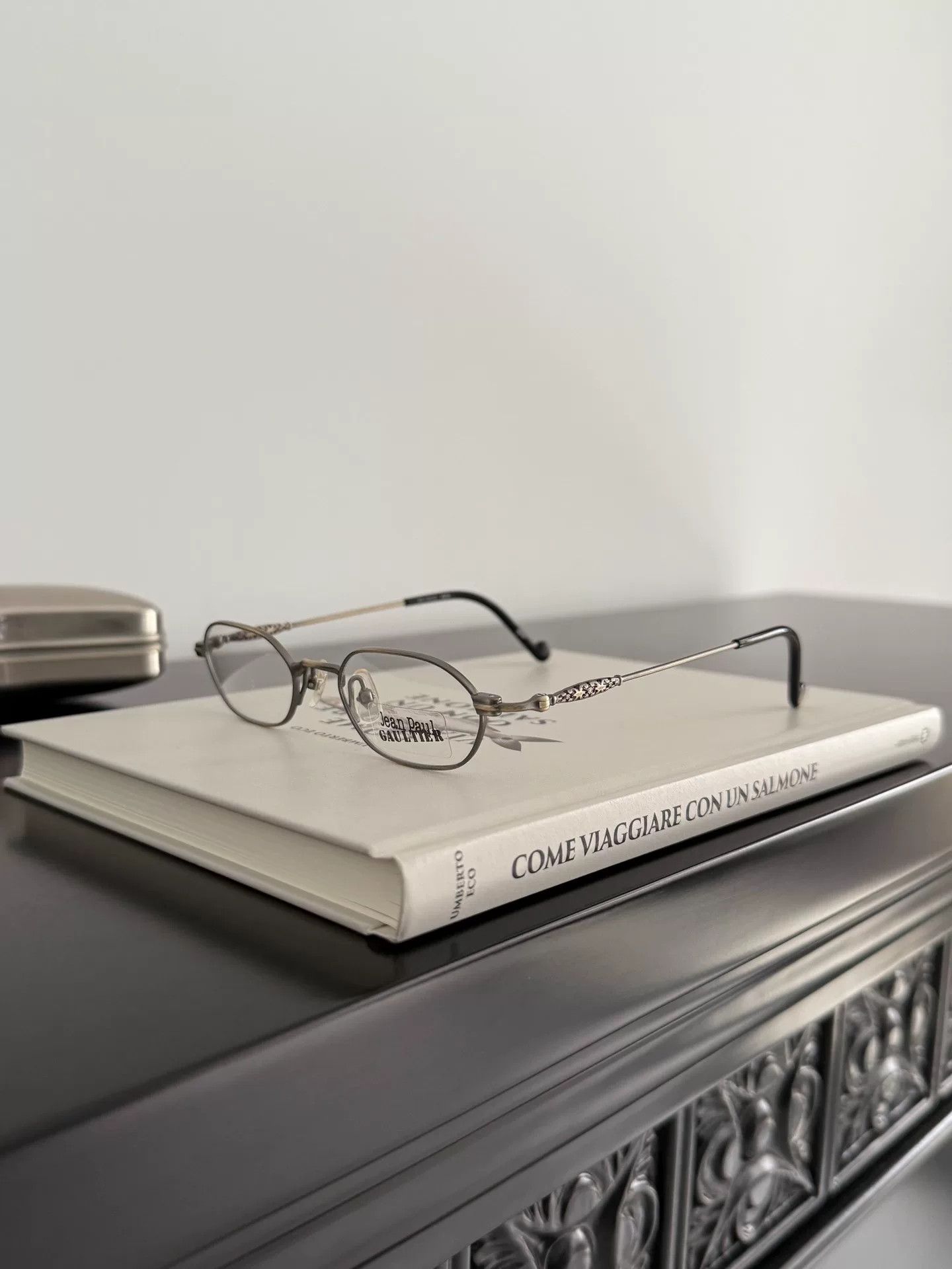 Jean Paul Gaultier Jean Paul Gaultier Runway Titanium Glasses Size ONE SIZE - 1 Thumbnail