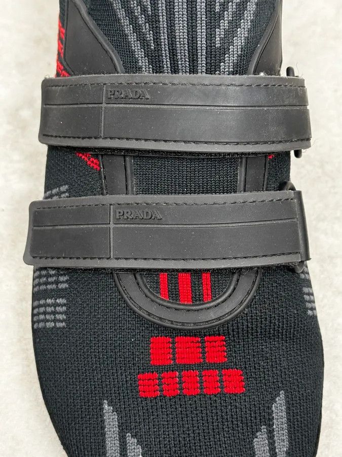 Prada Prada Black & Red Socks Sneakers Size US 7 / EU 40 - 4 Thumbnail