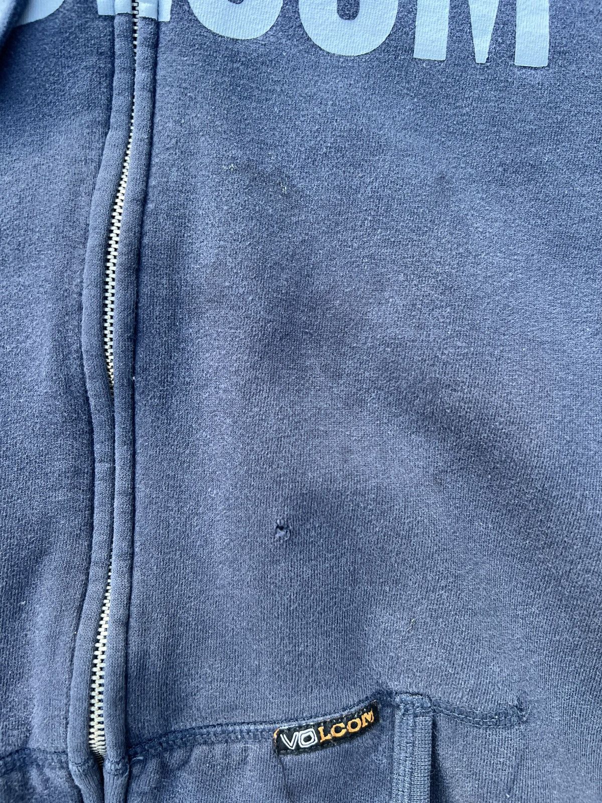 Vintage × Volcom Vintage navy Volcom zip up hoodie Size US XL / EU 56 / 4 - 4 Thumbnail