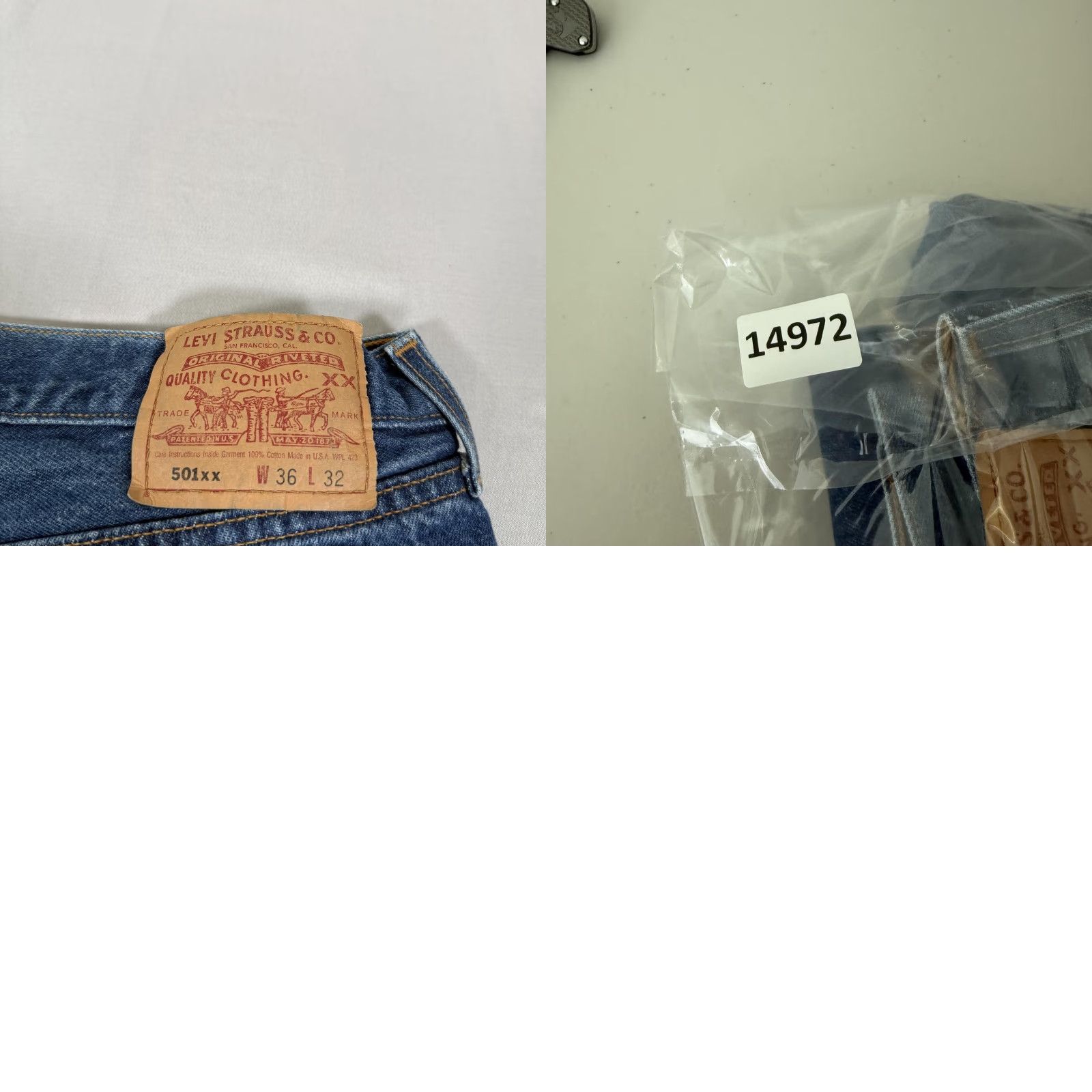 Levi's VINTAGE Levi's Jeans Mens 34x29 Blue 501 Straight Fit Denim Pants Western 90s USA Size US 34 / EU 50 - 10 Thumbnail