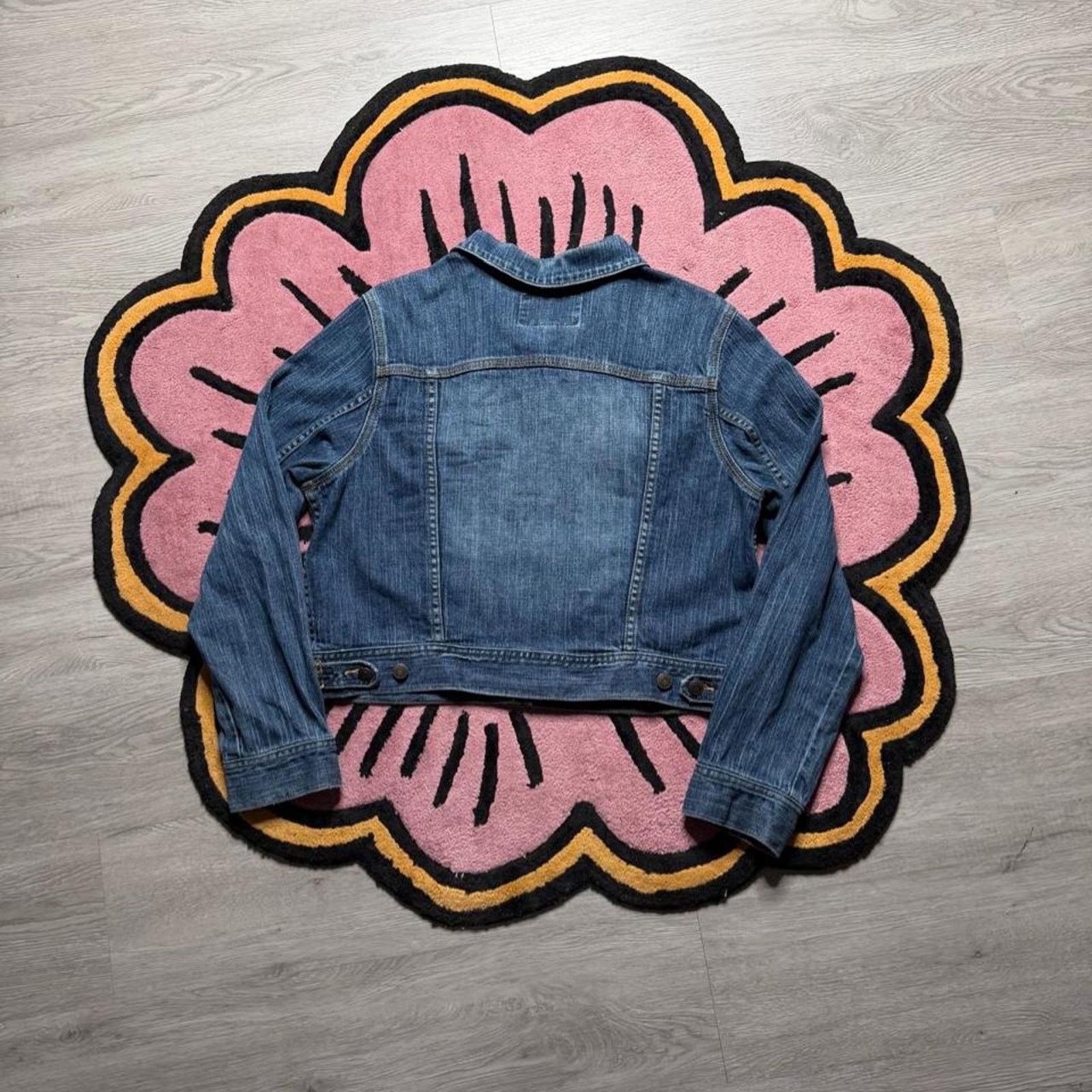 Old Navy Vintage Y2K Old Navy Denim Trucker Jean Jacket Women's XL Size XL / US 12-14 / IT 48-50 - 6 Thumbnail