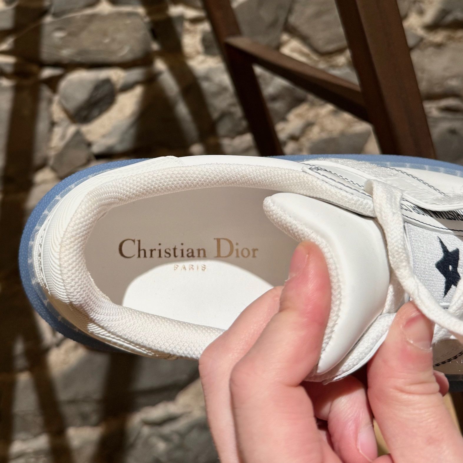 Dior Dior Dior-ID Strap White Blue Sole Sneakers Size US 8.5 / IT 38.5 - 13 Thumbnail