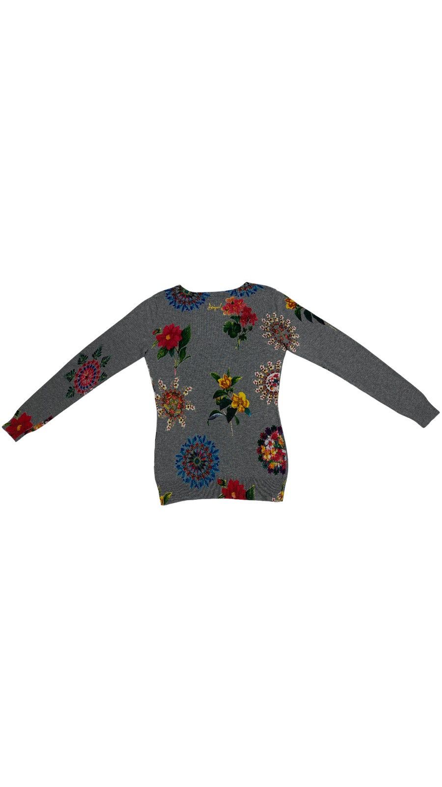 Desigual 🔥LASTDROP🔥Y2K Style Desigual Flowers Multicolor Thin Sweater Size M / US 6-8 / IT 42-44 - 3 Thumbnail