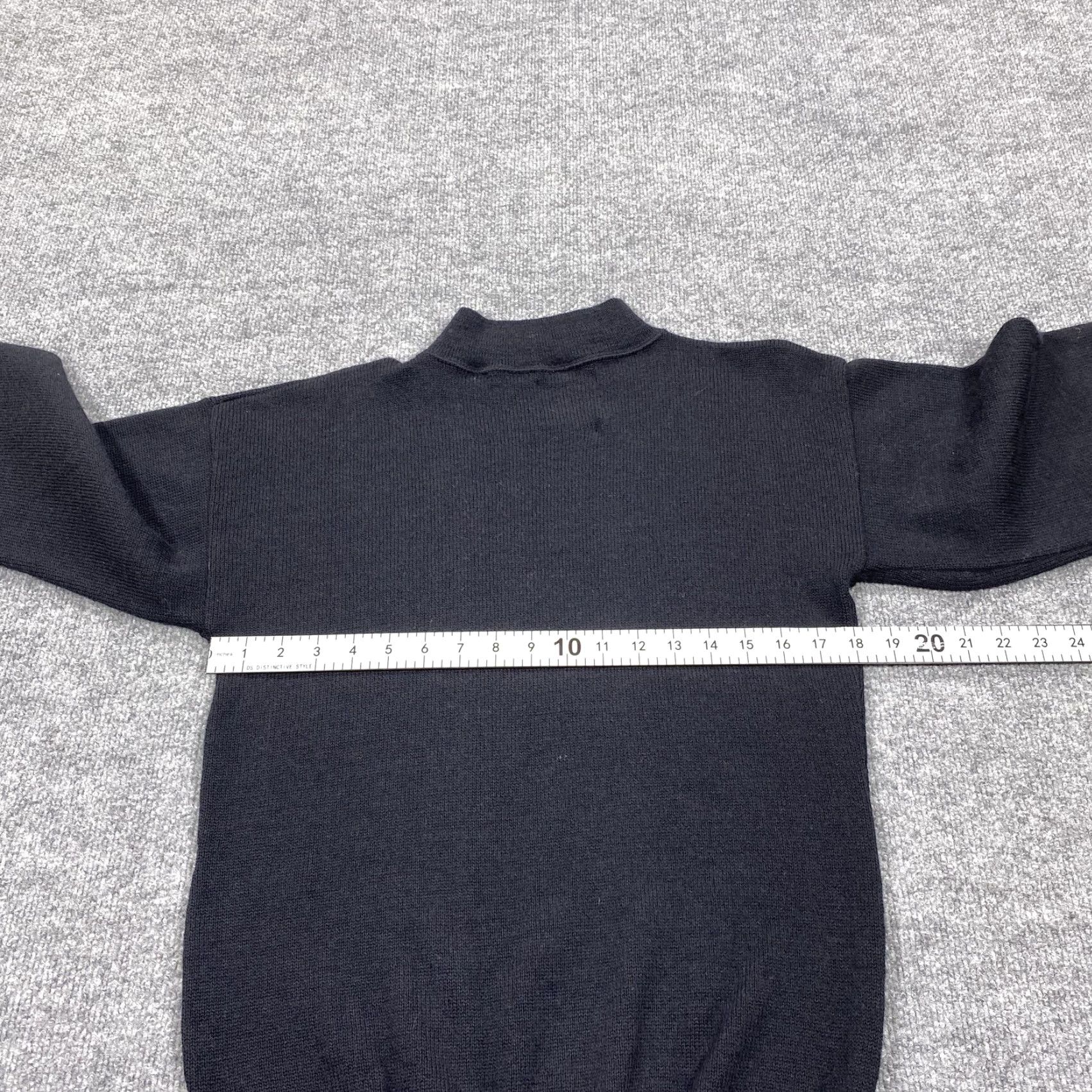 Vintage VINTAGE US Military Sweater Mens Large Black Mock Neck Wool 70s Size US L / EU 52-54 / 3 - 4 Thumbnail