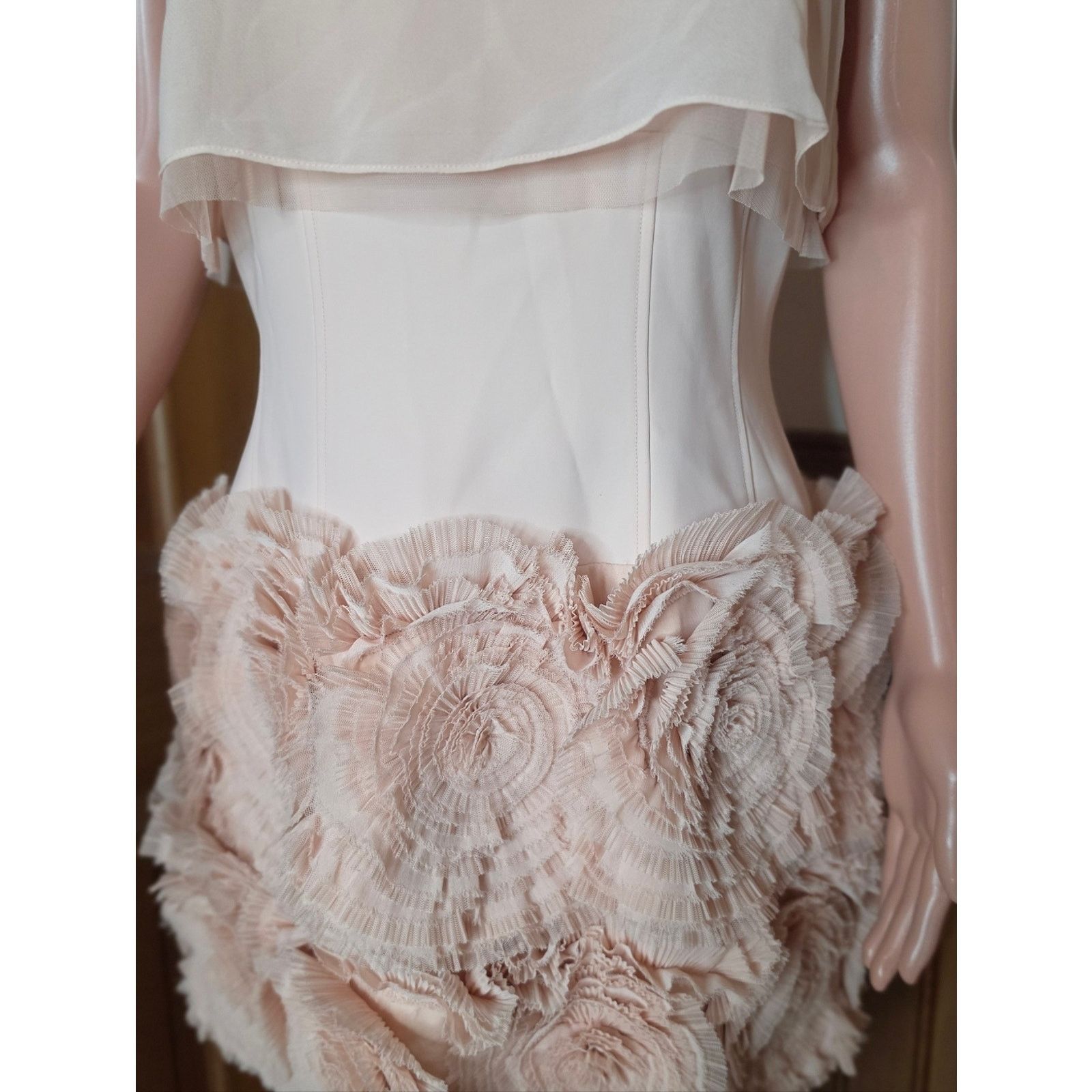 Bcbgmaxazria NWT BCBGMaxAzria Alia Blush Pink Dress 12 Size XL / US 12-14 / IT 48-50 - 7 Thumbnail