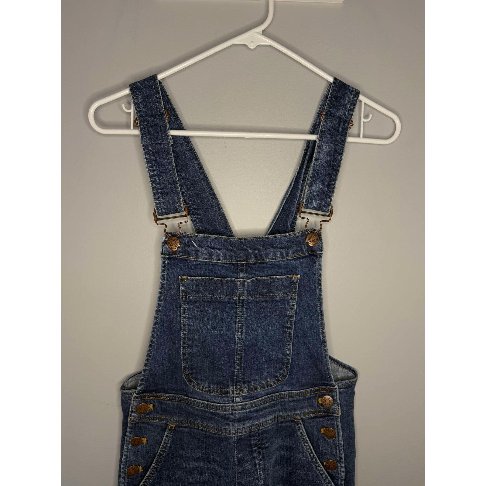 J.Crew J. Crew Factory Denim Overalls Jumpsuit Blue Women's XS Size 24" / US 00 / IT 34 - 7 Thumbnail