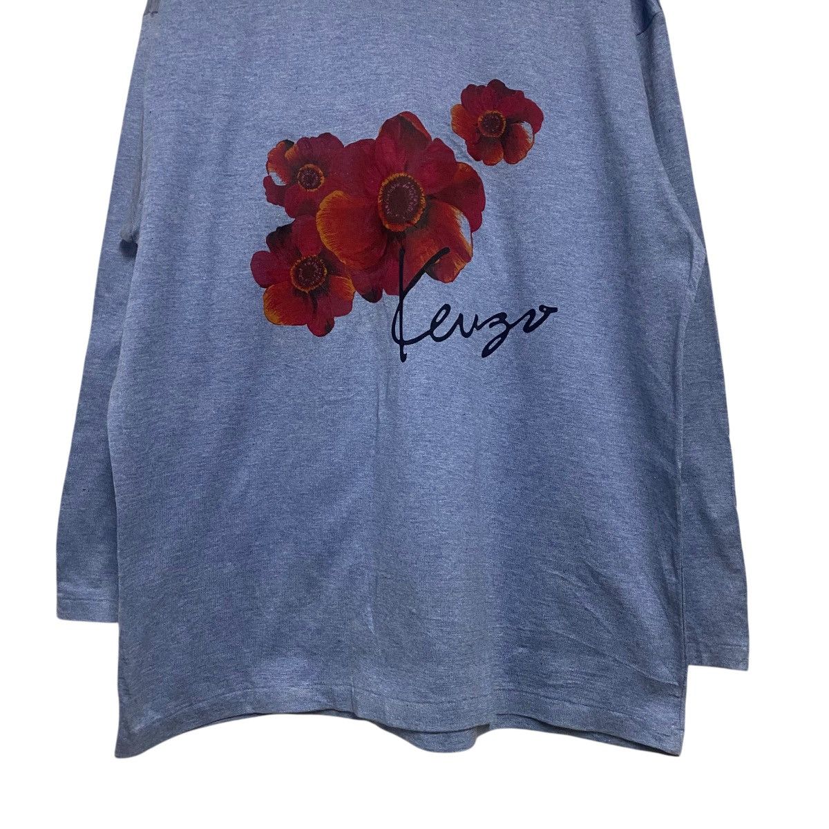 Kenzo Vintage Kenzo Flower Shirt Longsleeve Size US M / EU 48-50 / 2 - 8 Thumbnail