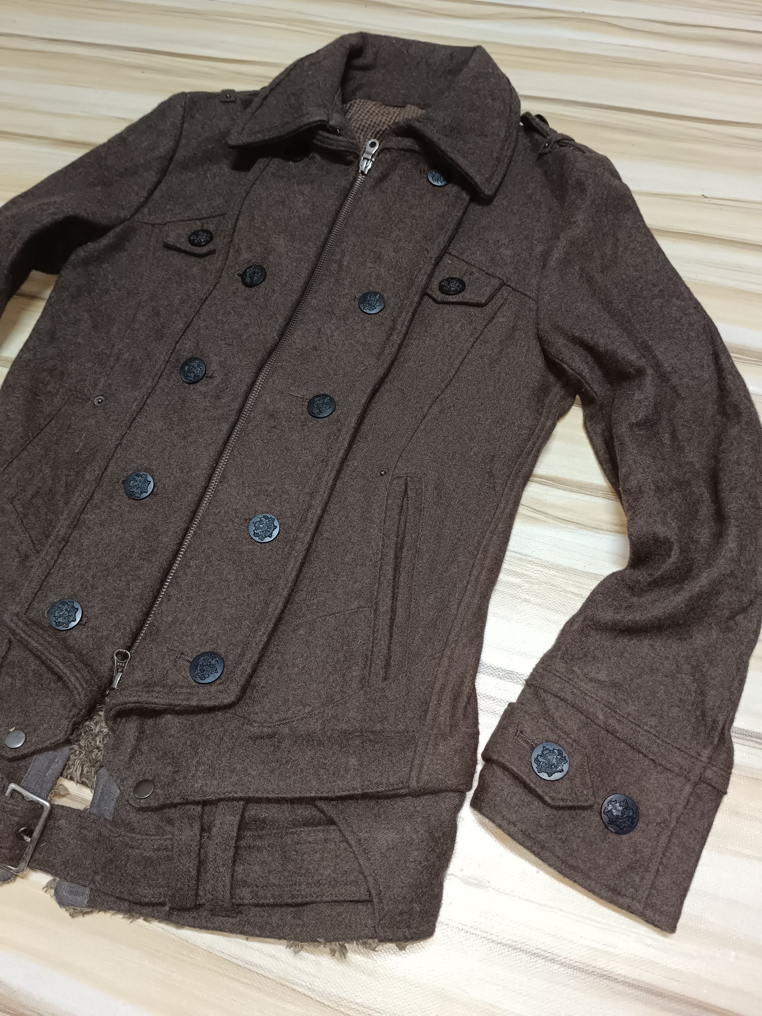 14th Addiction 💥RARE💥Vintage PPFM Jacket Fur Hoodie jacket punk style Size US M / EU 48-50 / 2 - 4 Thumbnail