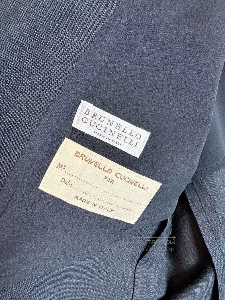 Brunello Cucinelli Brunello Cucinelli Beaded Wool Linen Blazer Jacket Size S / US 4 / IT 40 - 5 Thumbnail