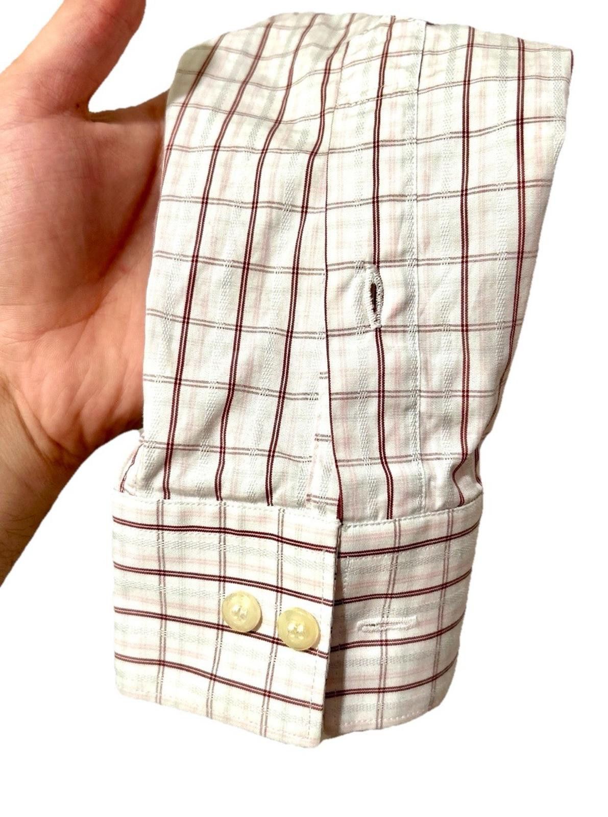 Carven Carven Men Button-Down Shirt Plaid Check Long Sleeve EU 52 Size US L / EU 52-54 / 3 - 4 Thumbnail