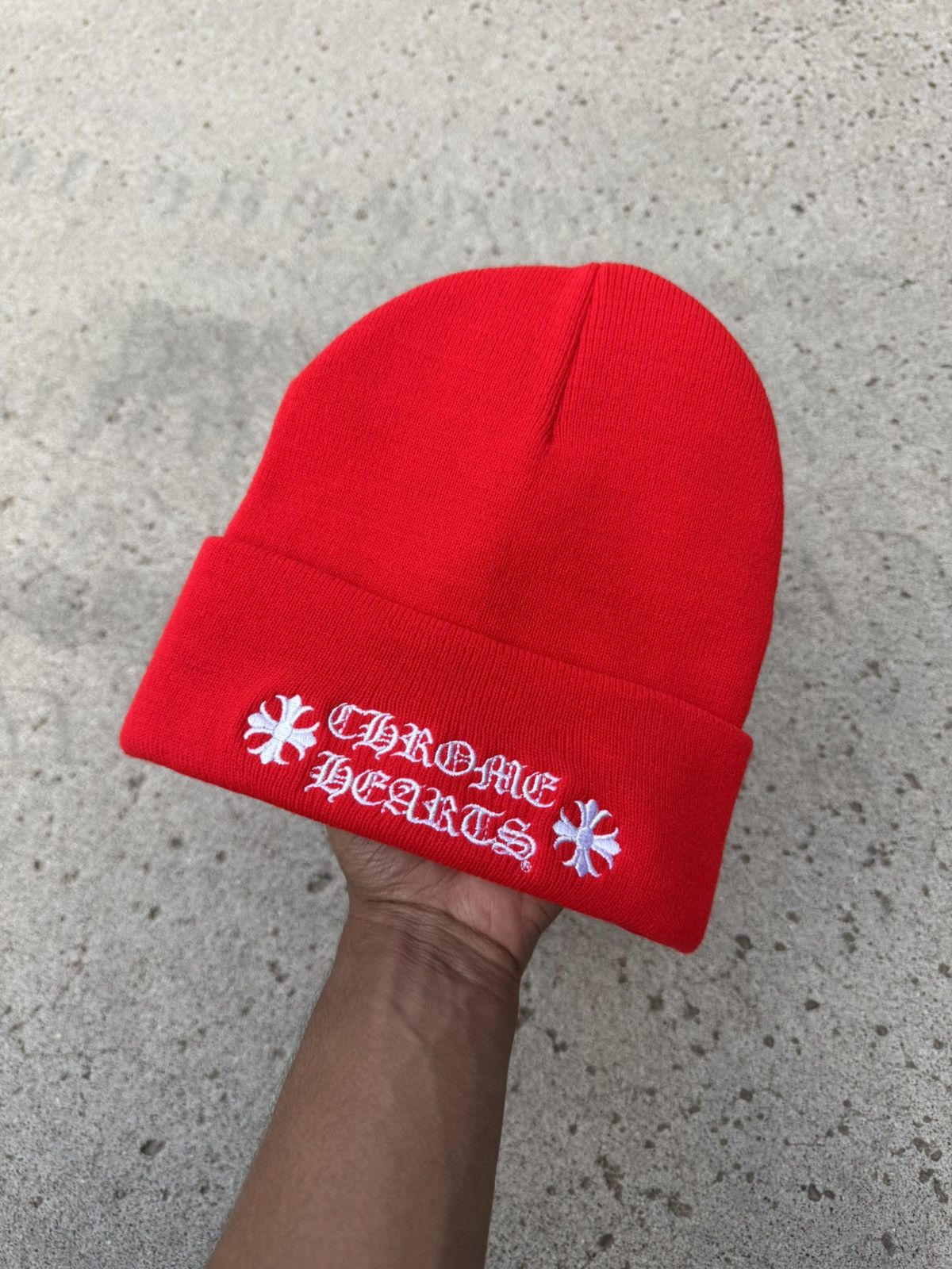 Chrome Hearts Chrome Hearts Embroidered Beanie Size ONE SIZE - 1 Thumbnail