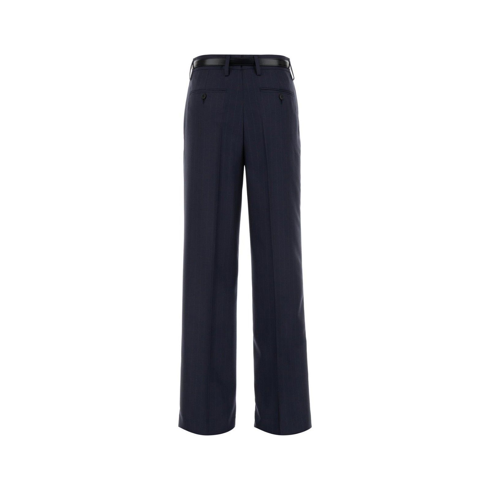 Prada PRADA Black Embroidered Wool Pants New & Authentic (Women's Size 26" / US 2 / IT 38 - 2 Thumbnail