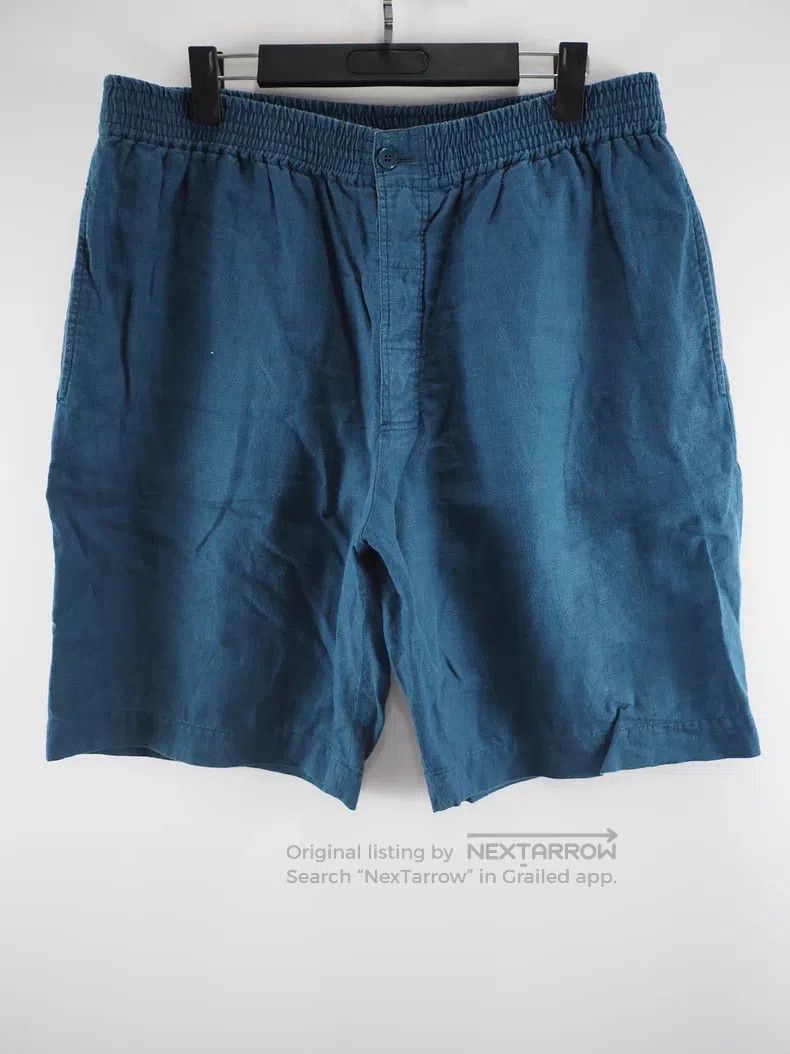 Hermes Hermes 90s blue vintage linen shorts Size US 30 / EU 46 - 1 Thumbnail