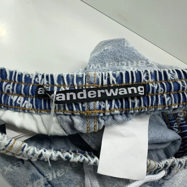 Alexander Wang Alexander Wang Washed Logo Denim Pants for Women - Size 23" - 4 Thumbnail