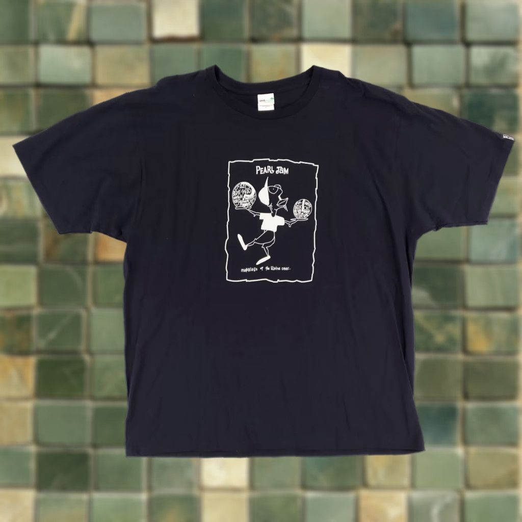 Vintage Pearl Jam T-Shirt Mens XXL Black PJ20 Marriage of the Elusive Ones Reprint Black Shirt 2XL Size US XXL / EU 58 / 5 - 1 Thumbnail