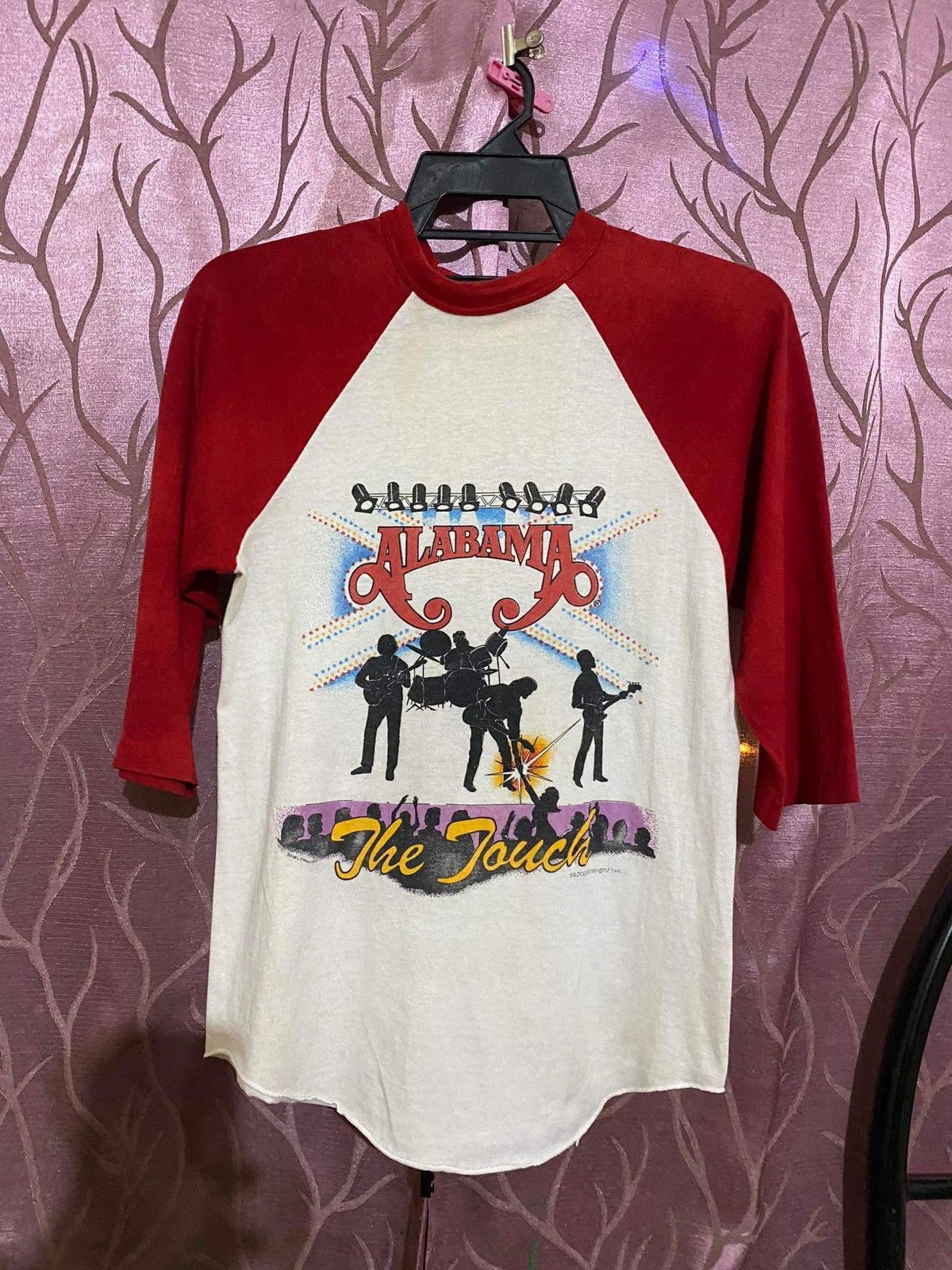 Band Tees × Vintage Vintage Alabama The Touch 1986 Raglan 3/4 Size US S / EU 44-46 / 1 - 2 Thumbnail