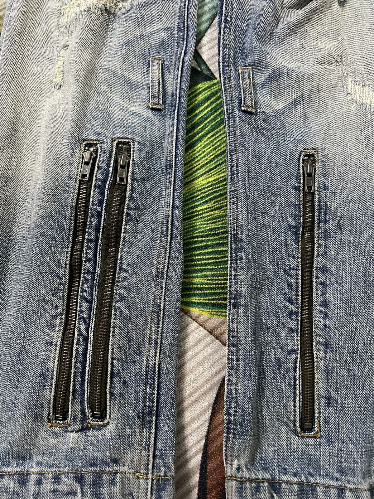 If Six Was Nine × Japanese Brand × Seditionaries HUNDREDCLUB SEARCH AND DESTROY ANARCHY DISTRESSED JEANS Size US 28 / EU 44 - 3 Thumbnail