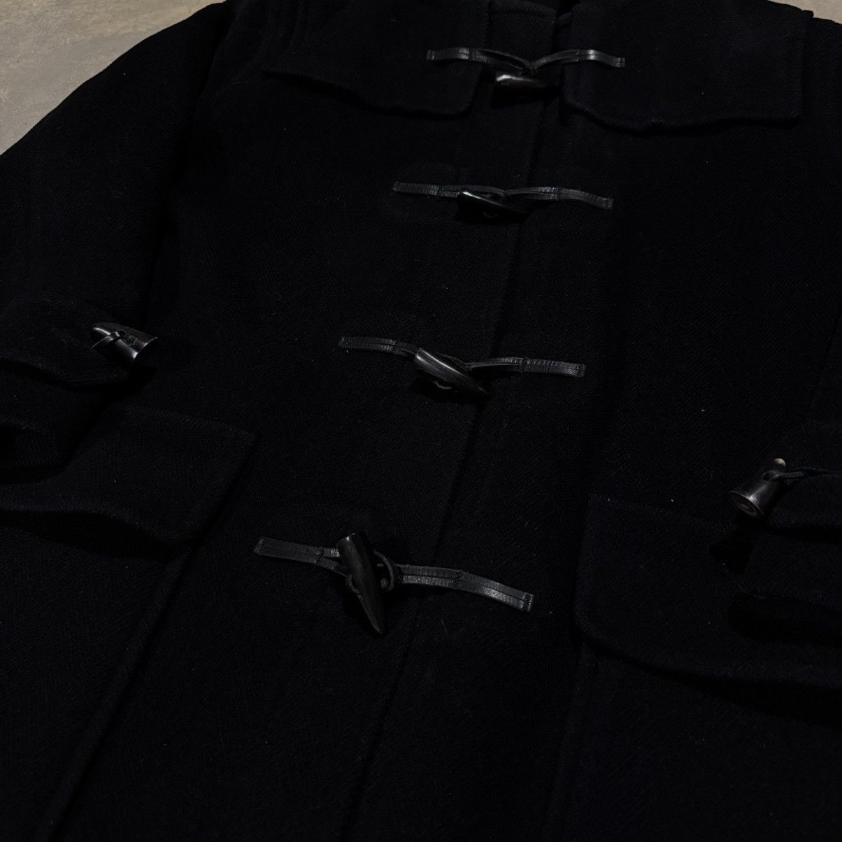 Burberry Burberry London Wool Hooded Duffle Coat Black Size US L / EU 52-54 / 3 - 3 Thumbnail