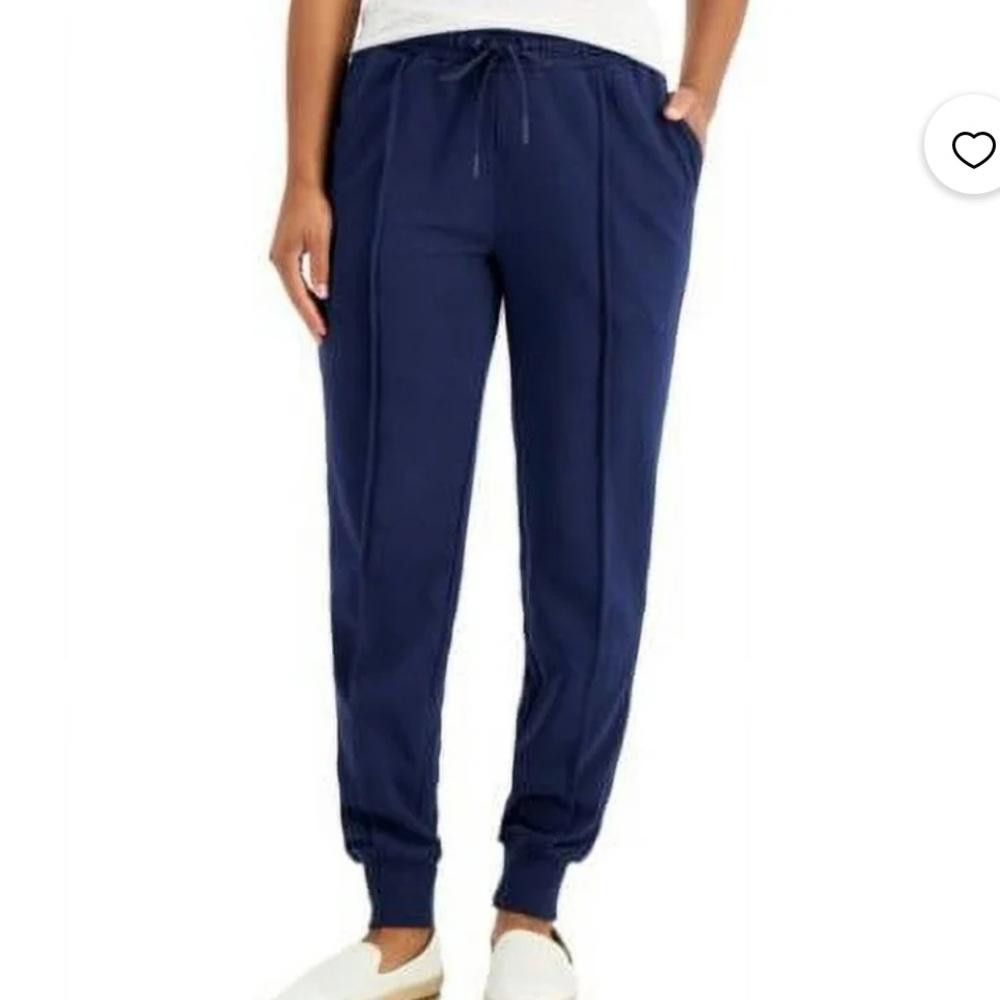 Designer Charter Club l NWT French Terry Navy Joggers XXL Size 42" / US 20 - 10 Thumbnail