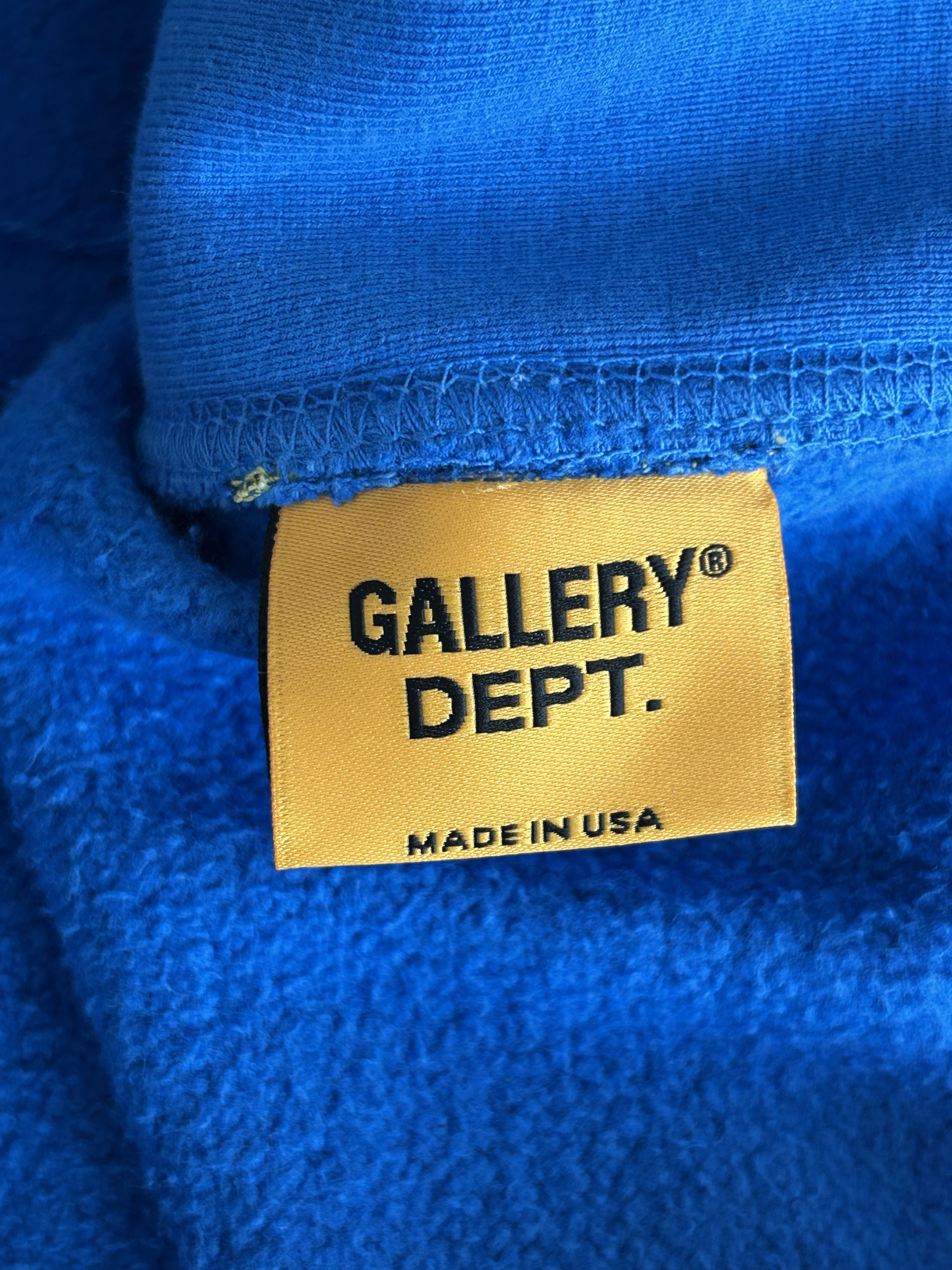 Gallery Dept. Gallery Dept Blue & Black Gym Logo Hoodie Size US XXL / EU 58 / 5 - 4 Thumbnail