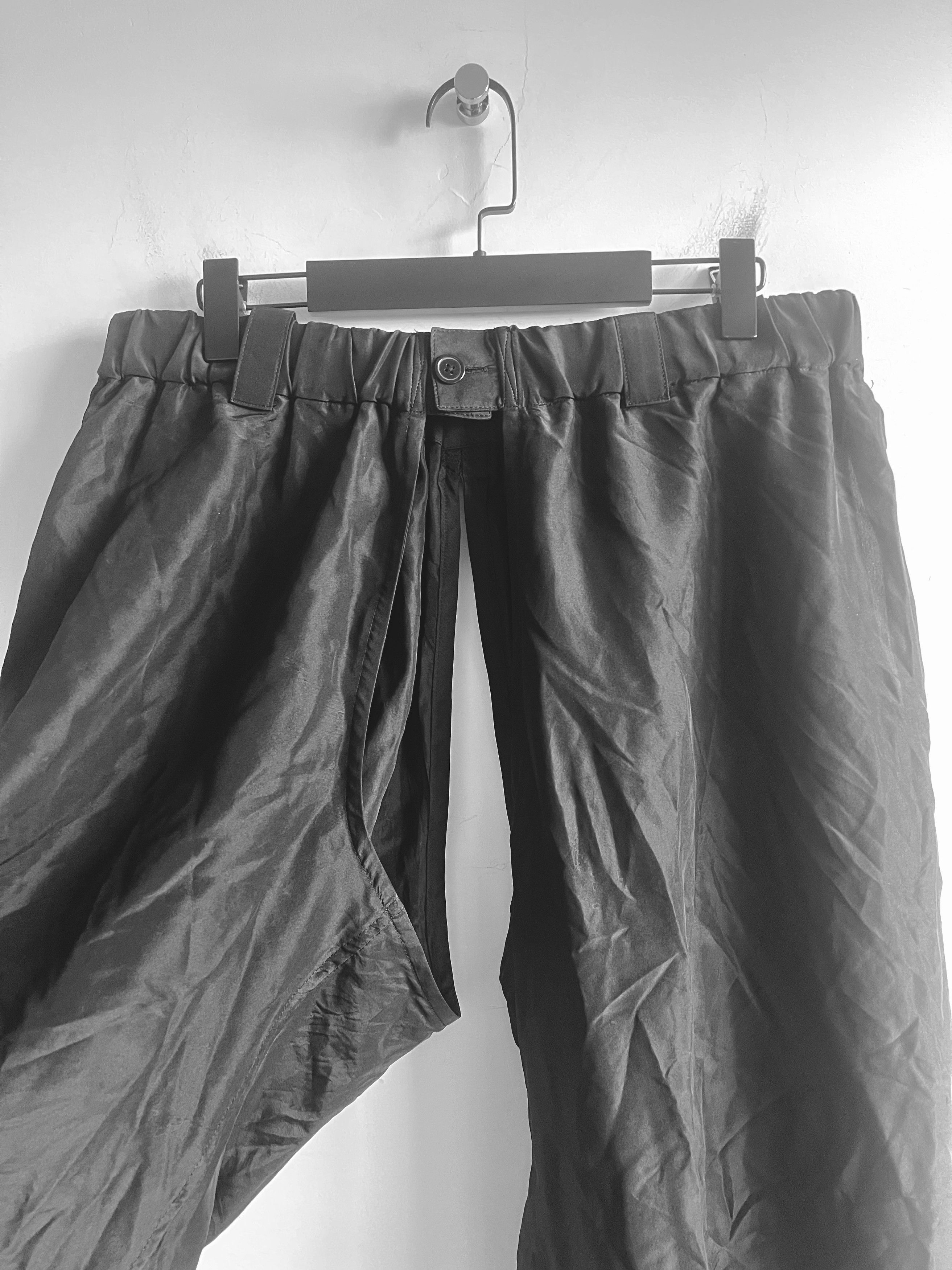 Yohji Yamamoto Yohji Yamamoto Pour Homme - Silk Spilts Wide Pants trouser Size US 30 / EU 46 - 5 Thumbnail