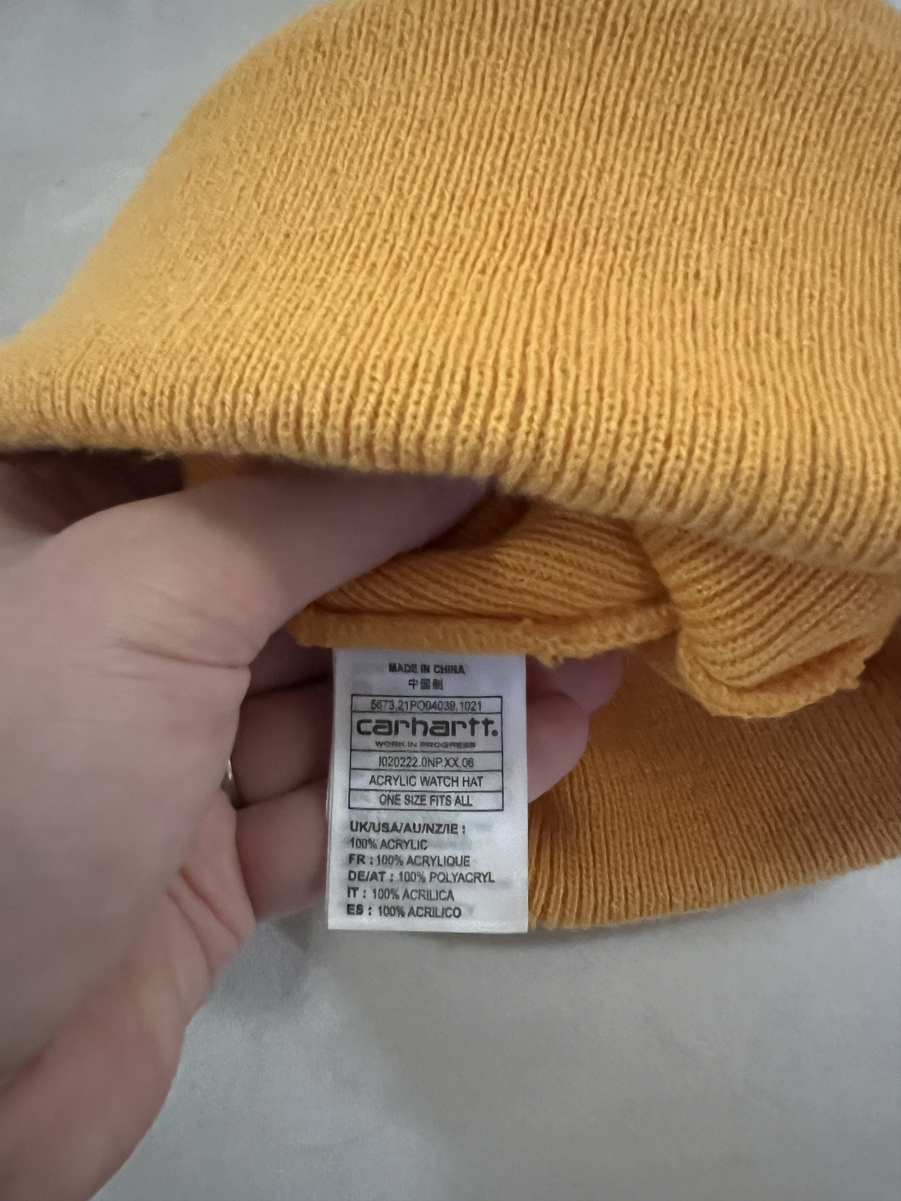 Carhartt Wip Carhartt WIP light orange “Pale Orange” Watch beanie Size ONE SIZE - 3 Thumbnail