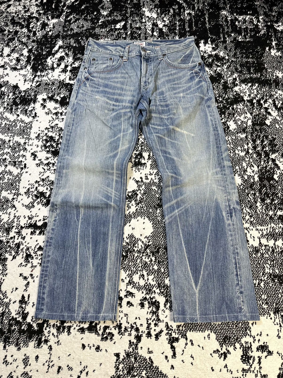 Kapital 2000s Edwin XV Ocean Wash Denim Size US 32 / EU 48 - 1 Thumbnail