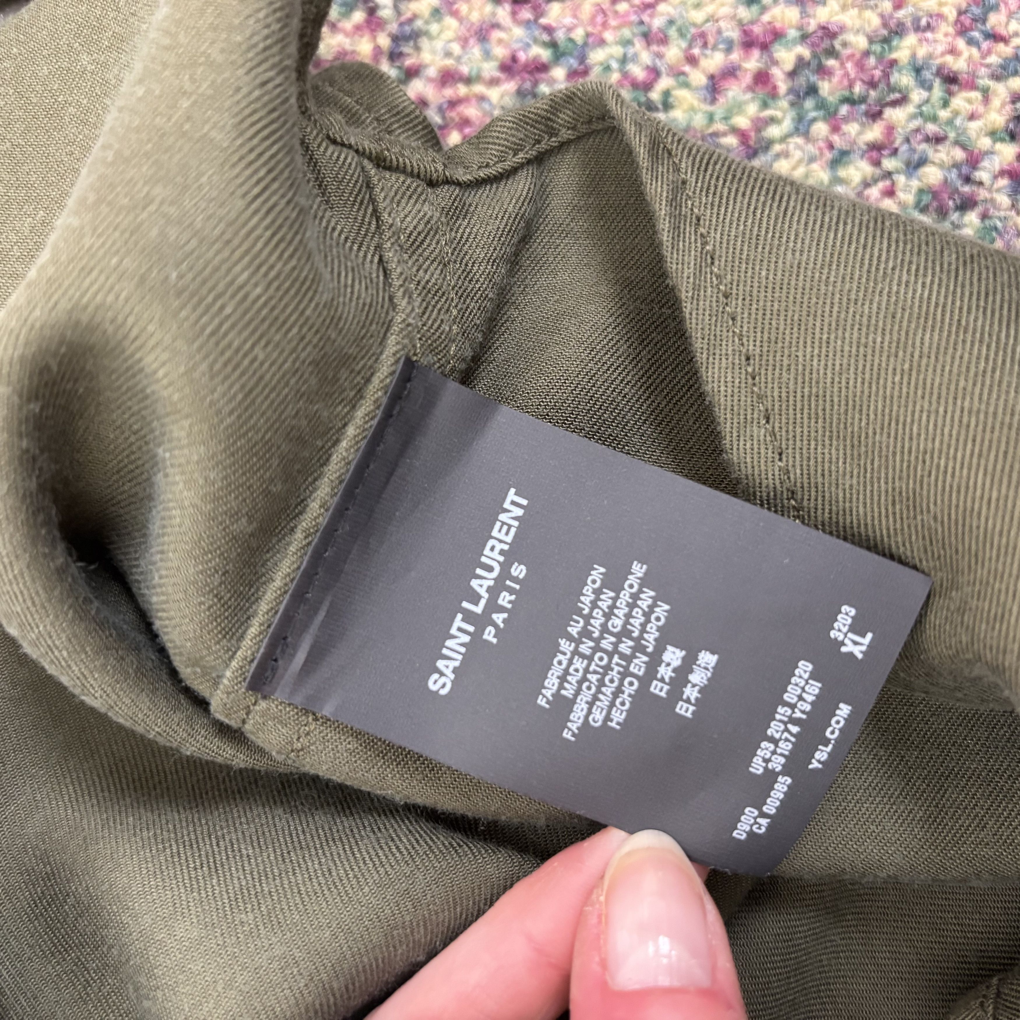 Saint Laurent Paris Saint Laurent Green Shirt Size US XL / EU 56 / 4 - 3 Thumbnail