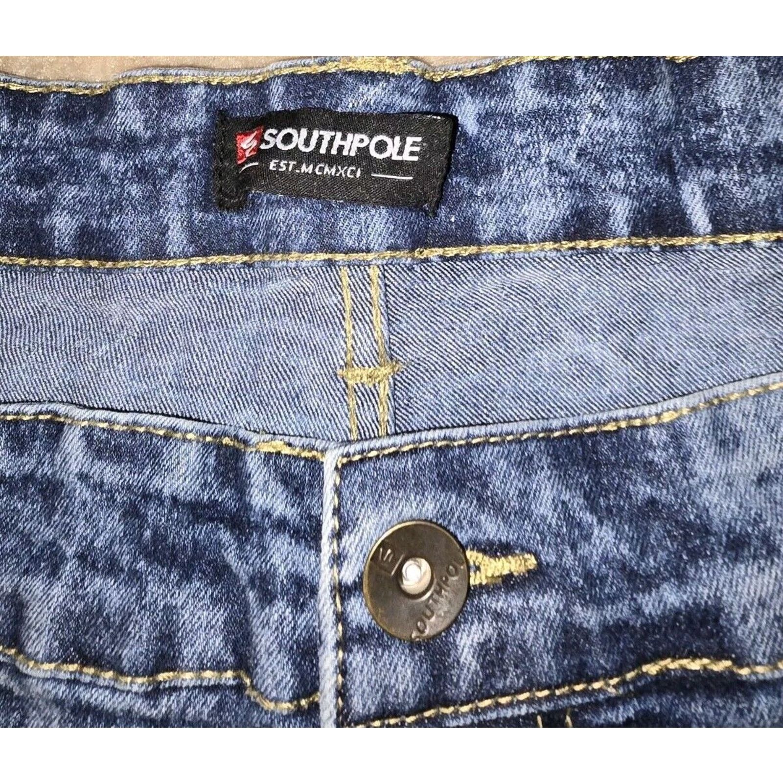 Southpole Southpole Shorts Mens 48 Blue Denim Y2K Baggy Skate Urban Size US 44 / EU 60 - 5 Thumbnail