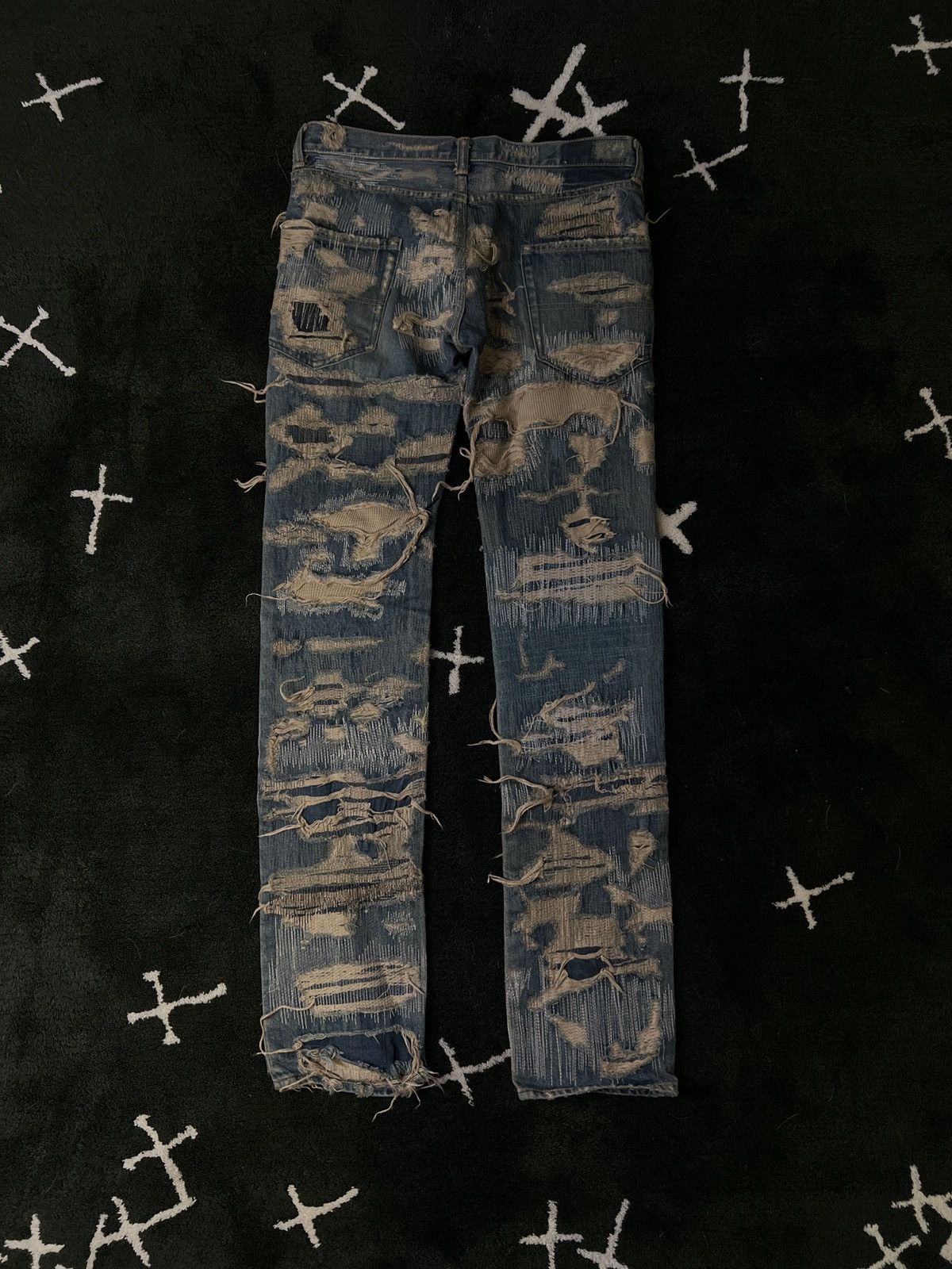 Undercover AW05 - “Arts & Craft” 85 Denim Blue Pants Size US 32 / EU 48 - 2 Thumbnail