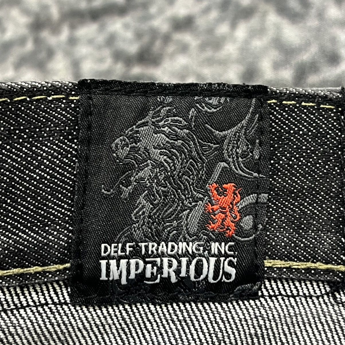 Imperious VINTAGE Y2K IMPEROUS EMBROIDERED CROSS GRUNGE BAGGY JEANS Size US 34 / EU 50 - 8 Thumbnail