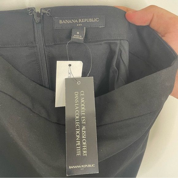 Banana Republic Banana Republic Washable Classic Black Pencil Skirt Size 30" / US 8 / IT 44 - 3 Thumbnail