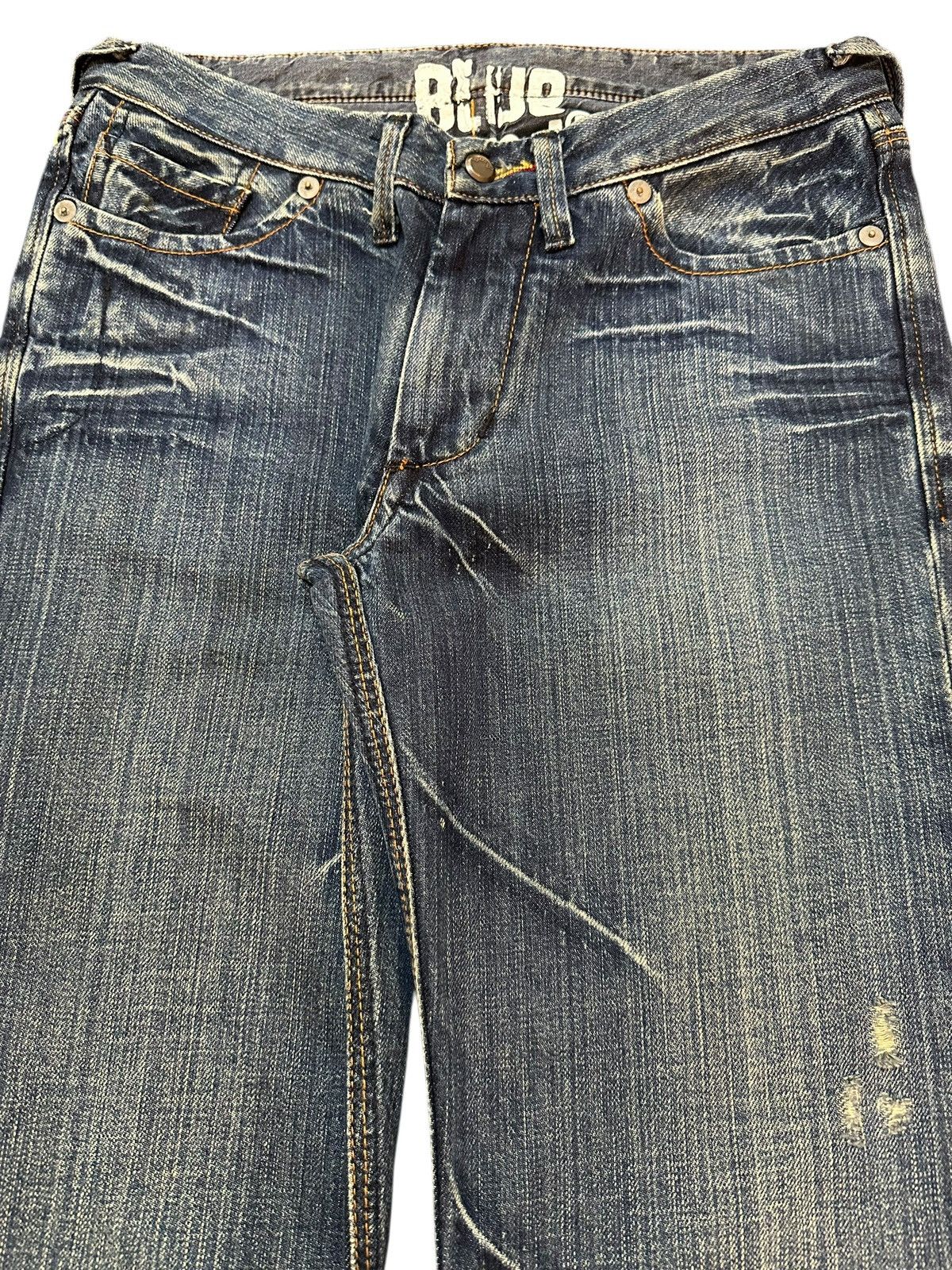 Japanese Brand Vintage Japanese Brand Faded Wash Paint Splatter Style Jeans Size US 28 / EU 44 - 4 Thumbnail