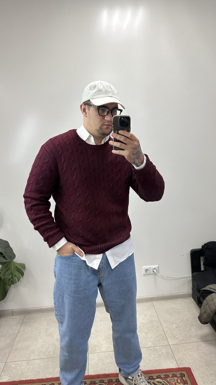 Polo Ralph Lauren Polo Ralph Lauren Cable-Knit Cotton Jumper Size US XL / EU 56 / 4 - 8 Thumbnail