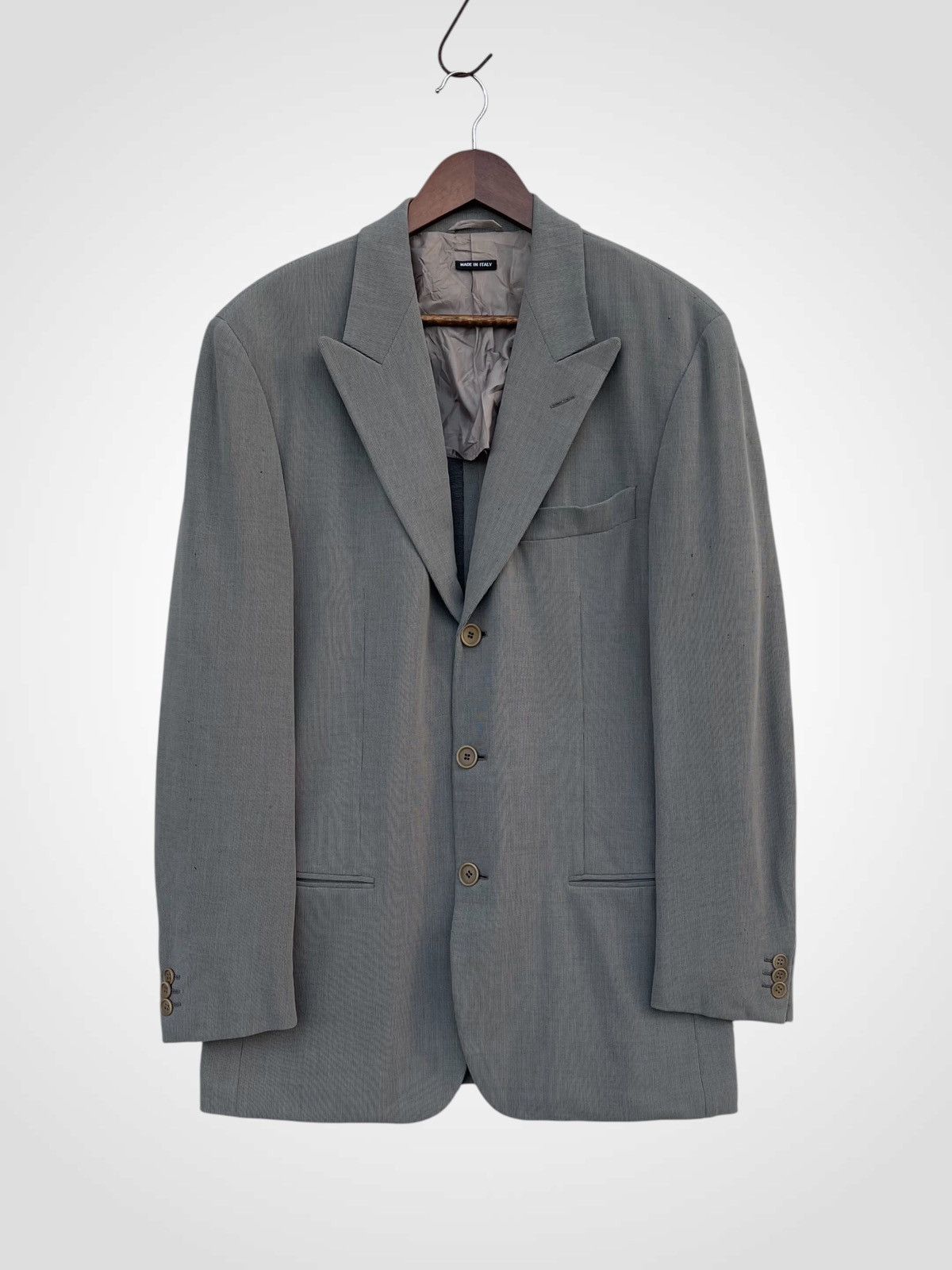 Giorgio Armani A/W 1998 GIORGIO ARMANI 3-BUTTON PEAK LAPEL WOOL SUIT/JACKET Size US M / EU 48-50 / 2 - 2 Thumbnail