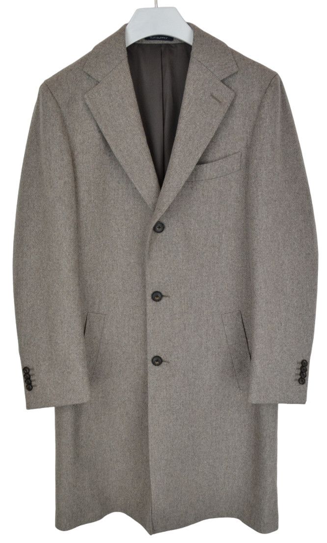 image of Suitsupply Vicenza Coat Men's Uk 40L Lined Wool Notch Lapel (Size Large)