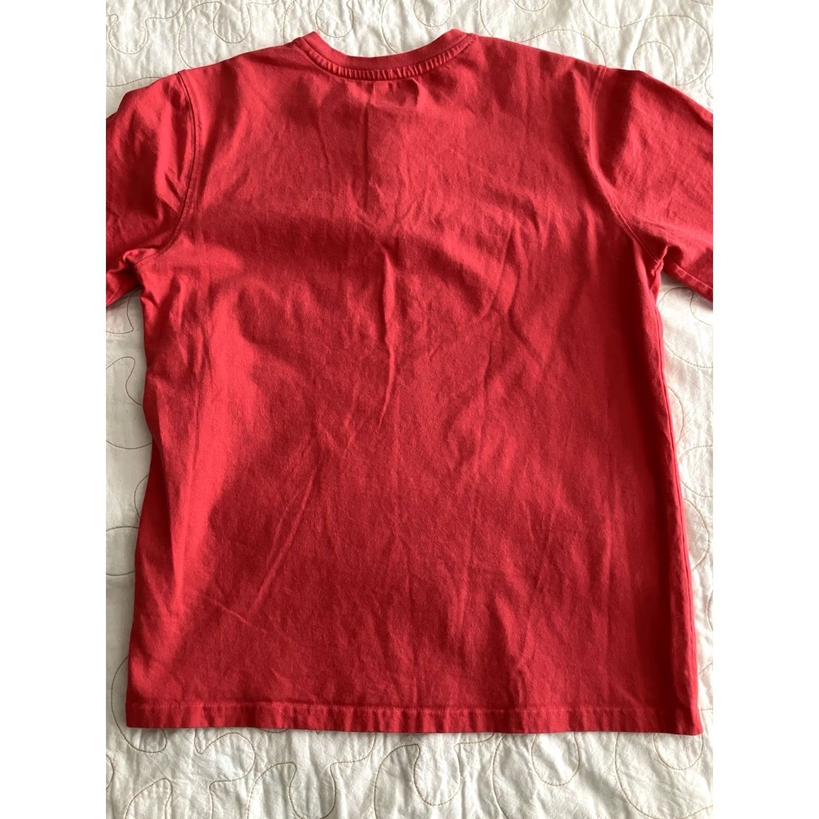 Wrangler VINTAGE? No. Wrangler Workwear Men's Pocket T-Shirt Red Small 34-36 Crew Short Sleeve Cotton Blend Pocket Button Comfortable Classic Outdoor Size US M / EU 48-50 / 2 - 3 Thumbnail